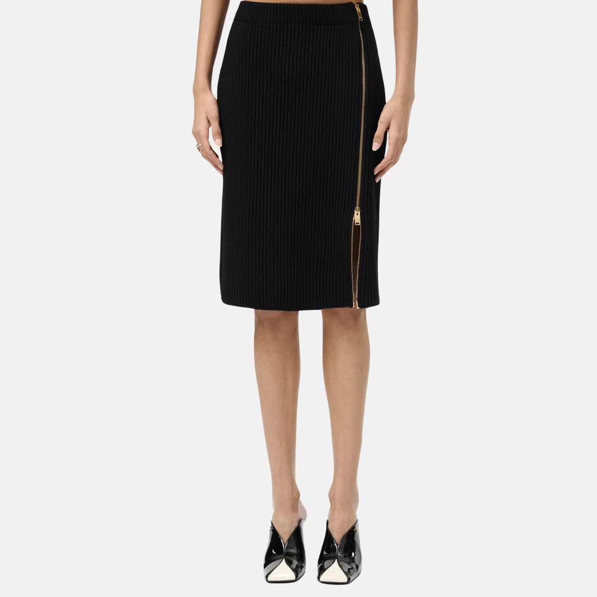 Skirt Silk and Wool in Black