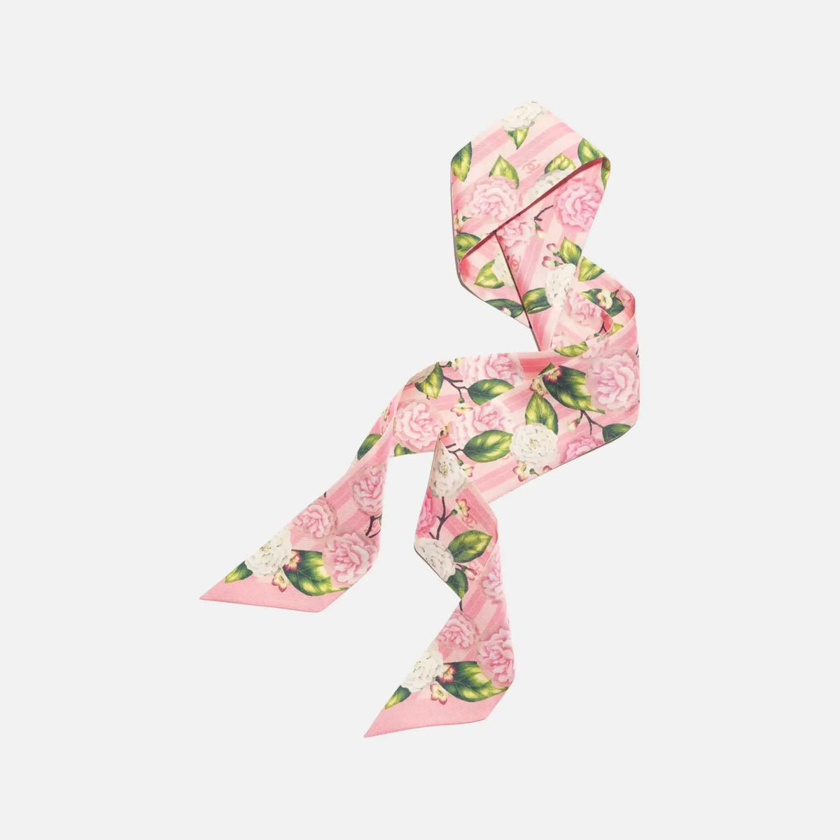 Slim Bandeau in Silk Twill Light Pink