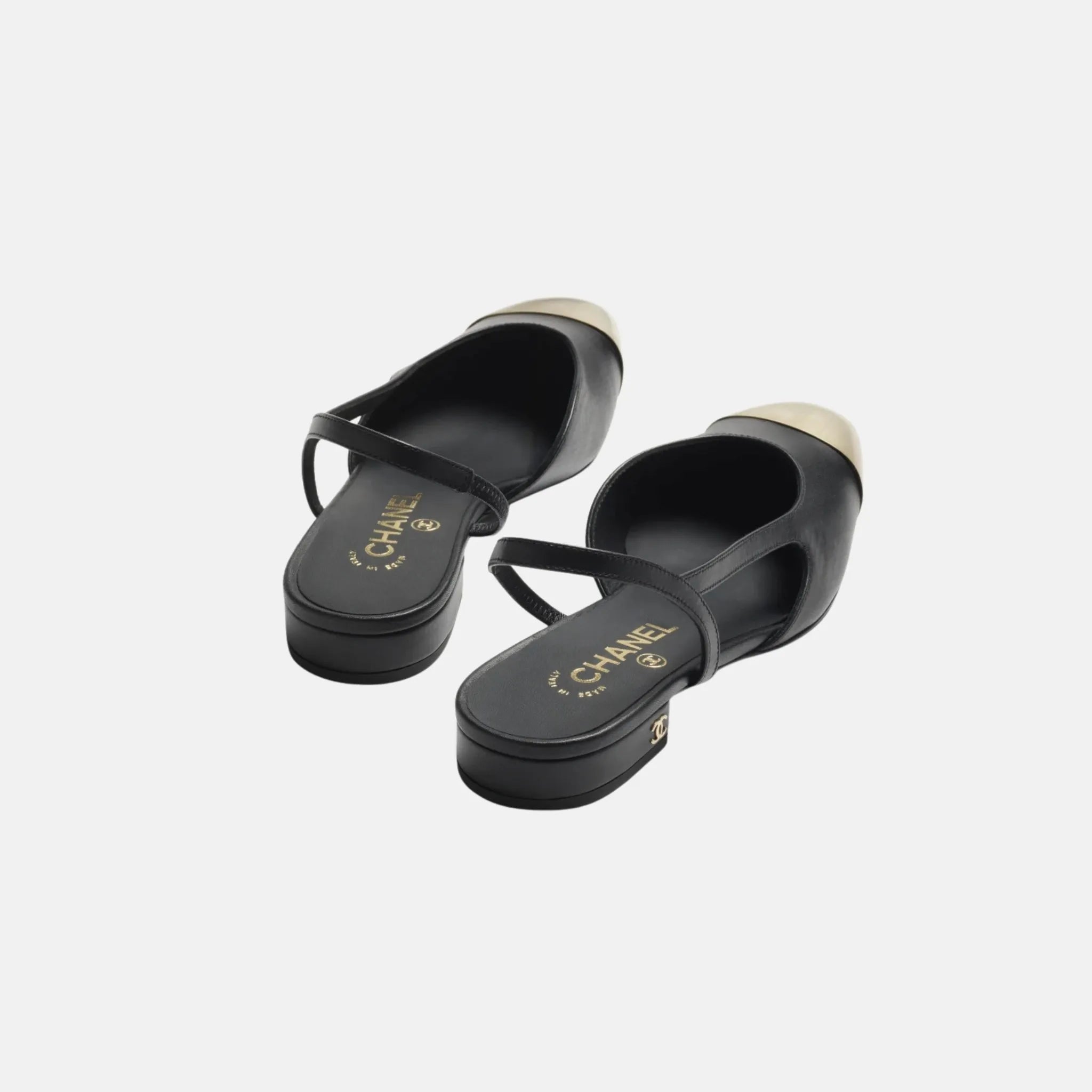 Chanel Slingbacks in Calfskin and Metal, Back