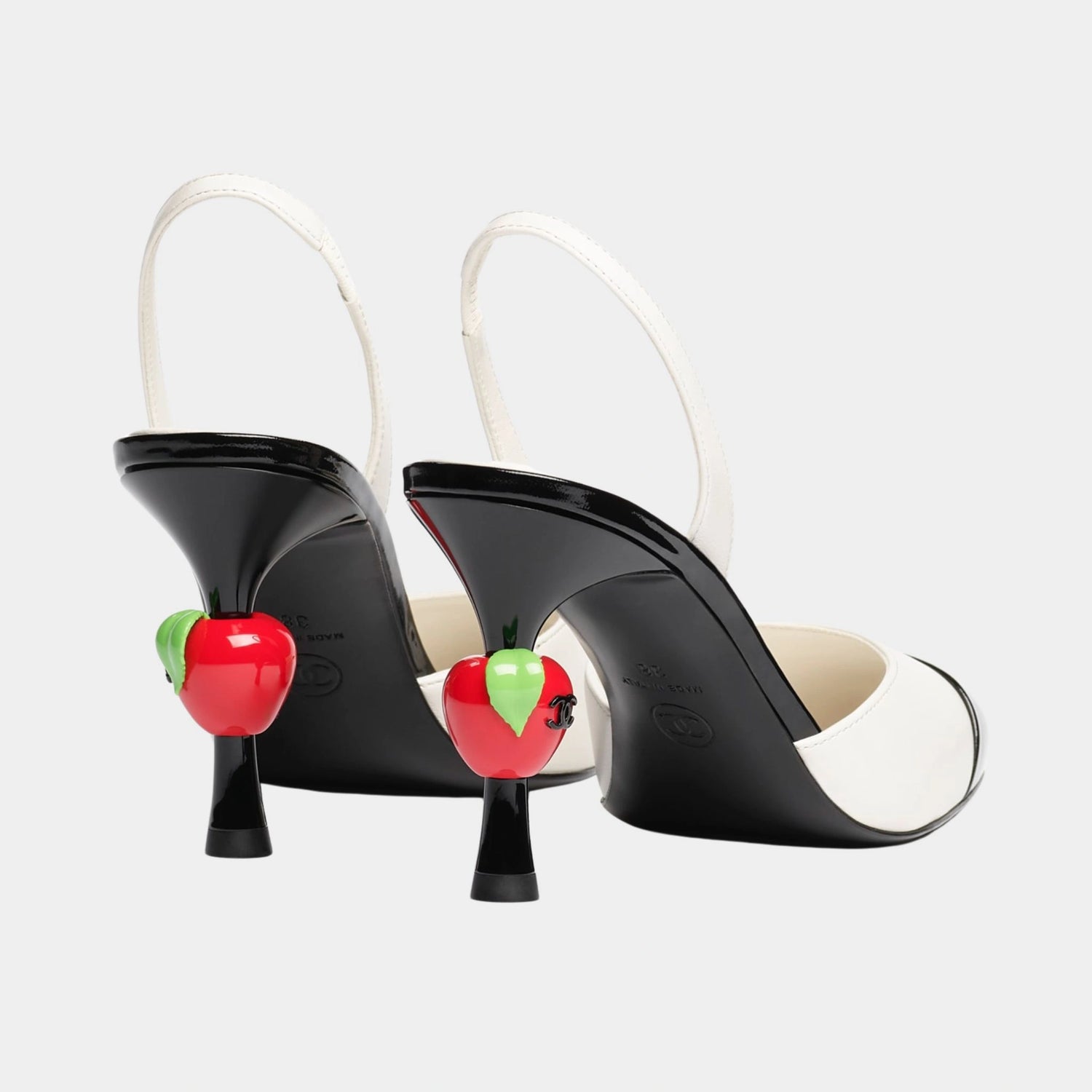 Slingbacks Lambskin &amp; Patent Calfskin