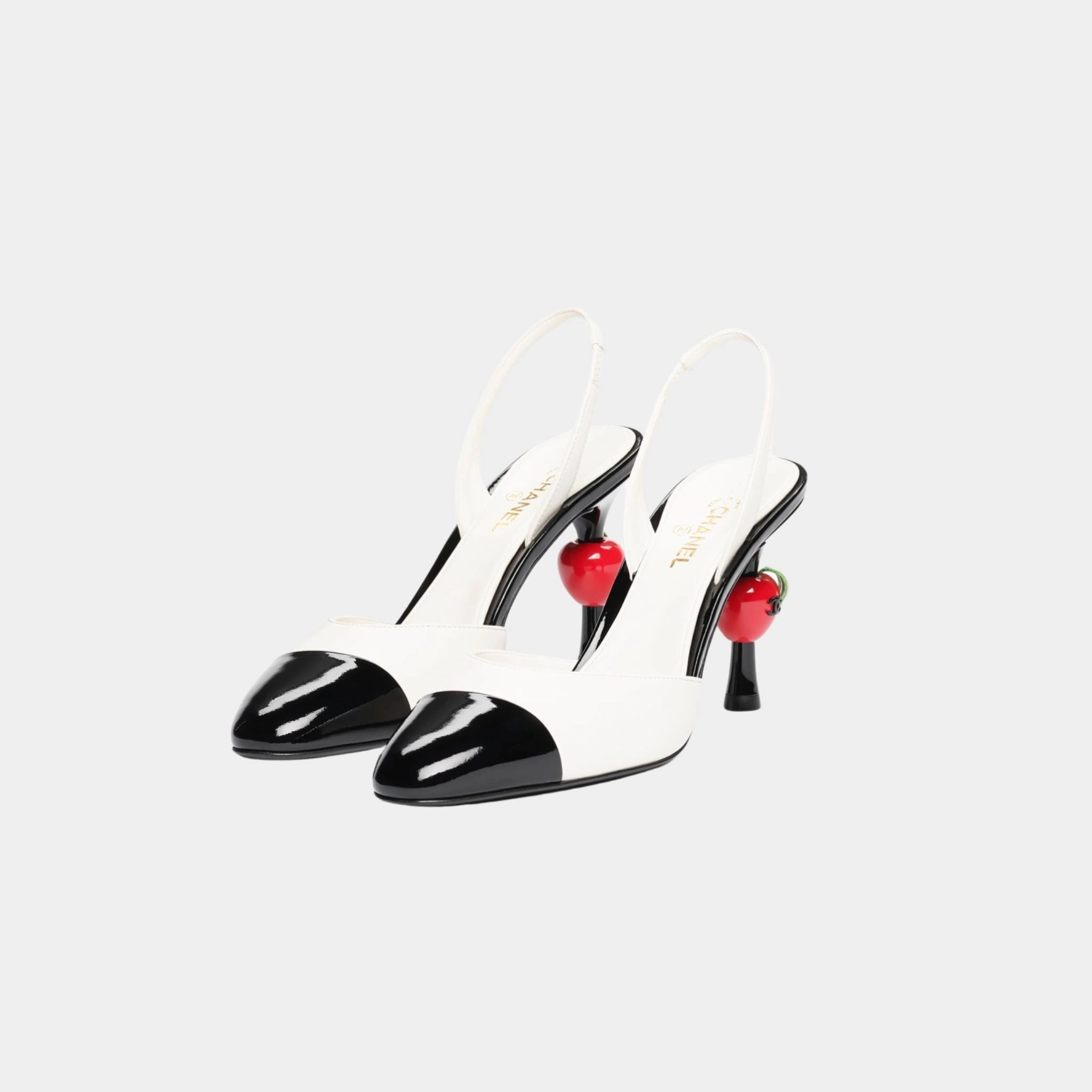 Slingbacks Lambskin &amp; Patent Calfskin
