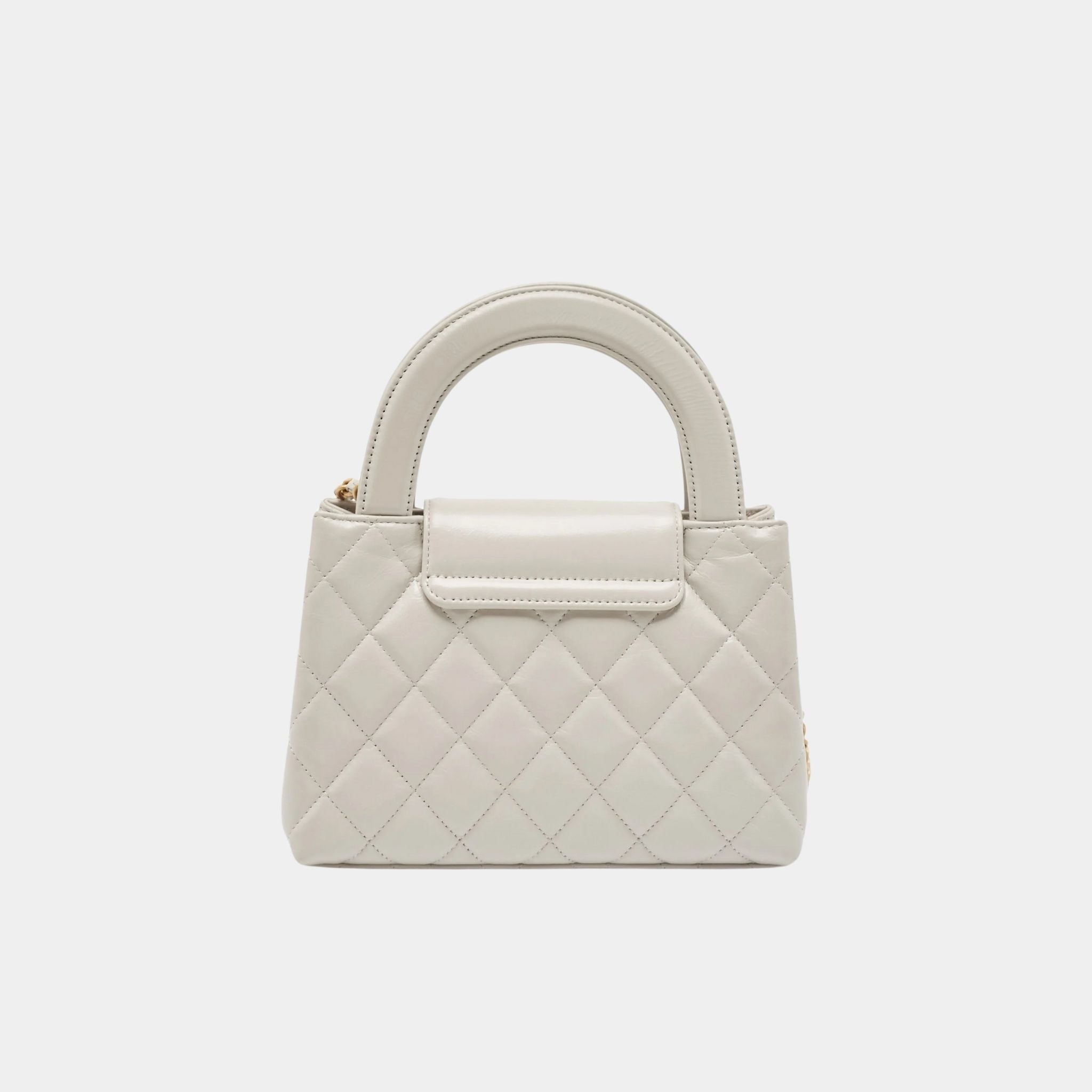 Chanel Small Cabas White Calfskin, Back