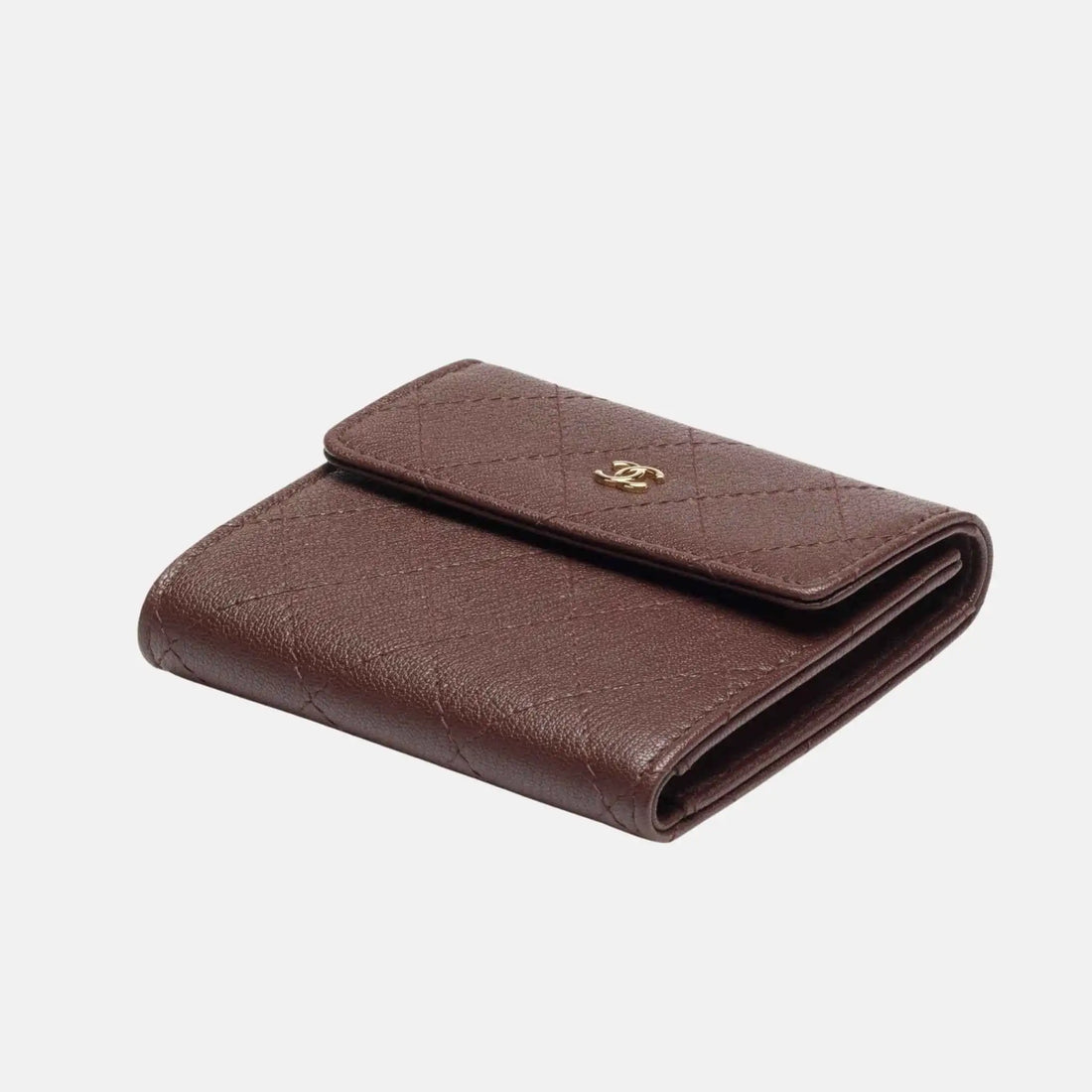 Chanel Small Flap Wallet Grained Goatskin, Front