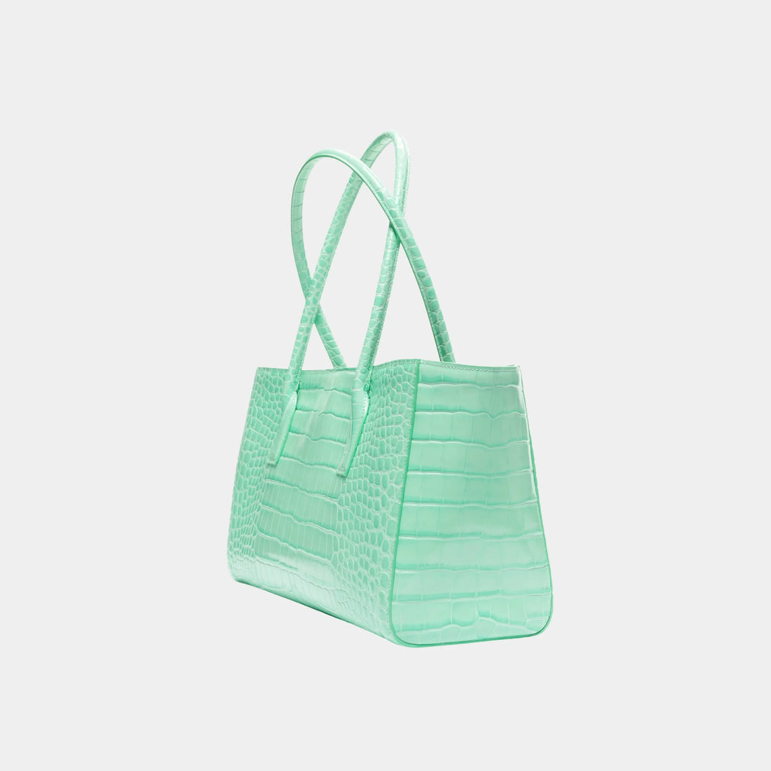 Chanel Small Tote in Crocodile Embossed Calfskin & Gold-Tone Metal, Green, Back