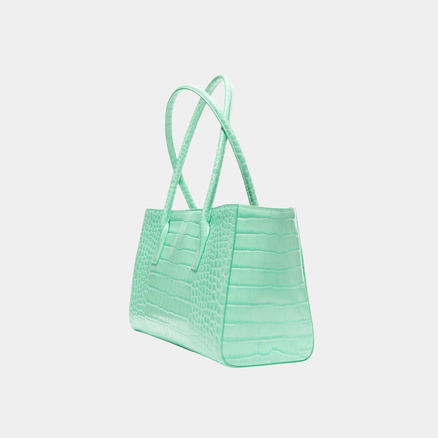 Chanel Small Tote in Crocodile Embossed Calfskin &amp; Gold-Tone Metal, Green, Back
