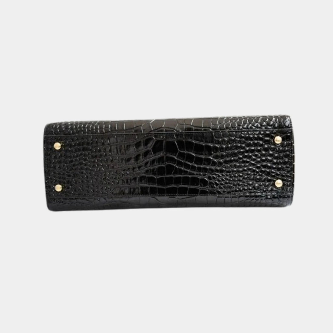 Chanel Small Tote Crocodile Embossed Calfskin & Gold-Tone Metal Black