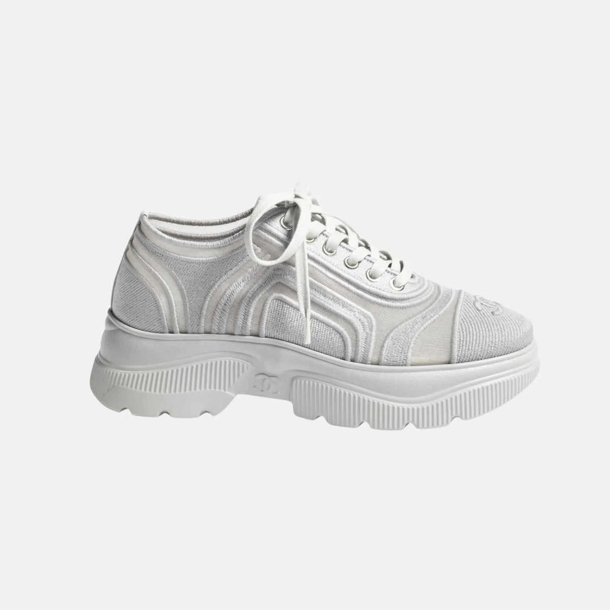 Sneakers in Mesh and Mixed Fibers