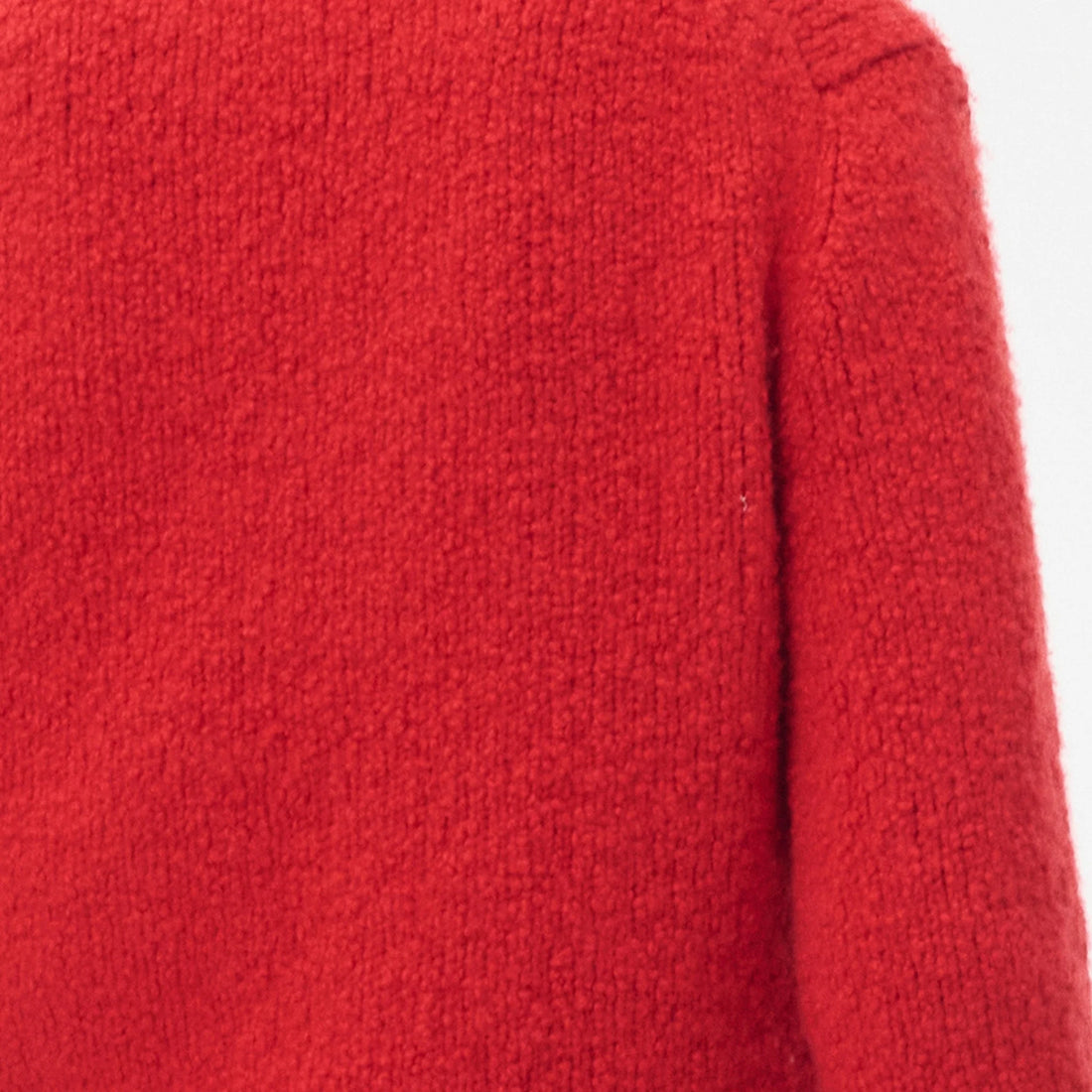 Chanel Sweater Cashmere in Red, Coco Neige 2026, close up detail