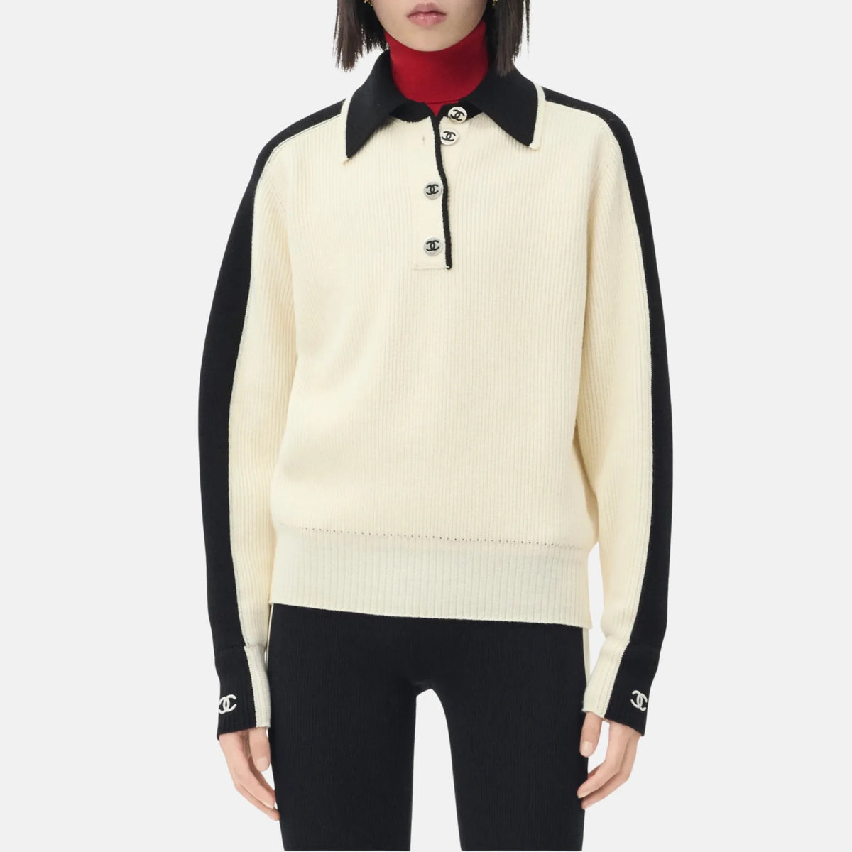 Sweater Wool in Black and White