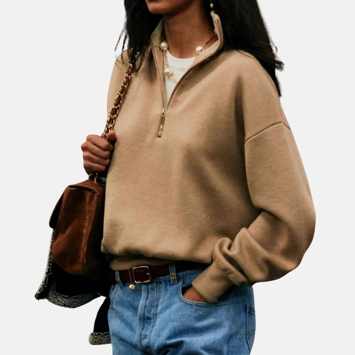 Sweater Wool Silk Beige