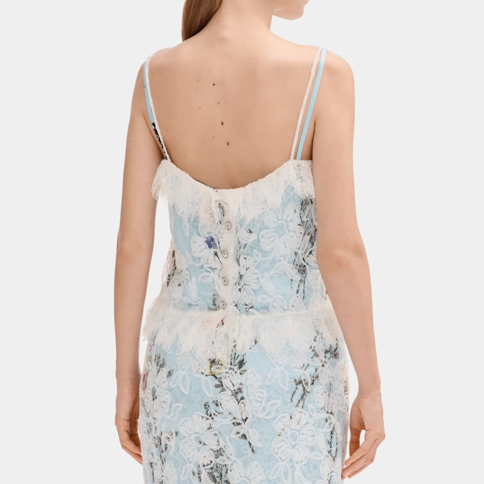 Chanel Top in White Lace, Back
