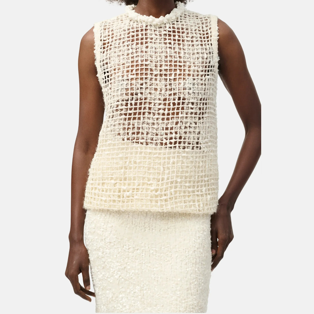 Top Silk Mixed Fibres in Iridescent White