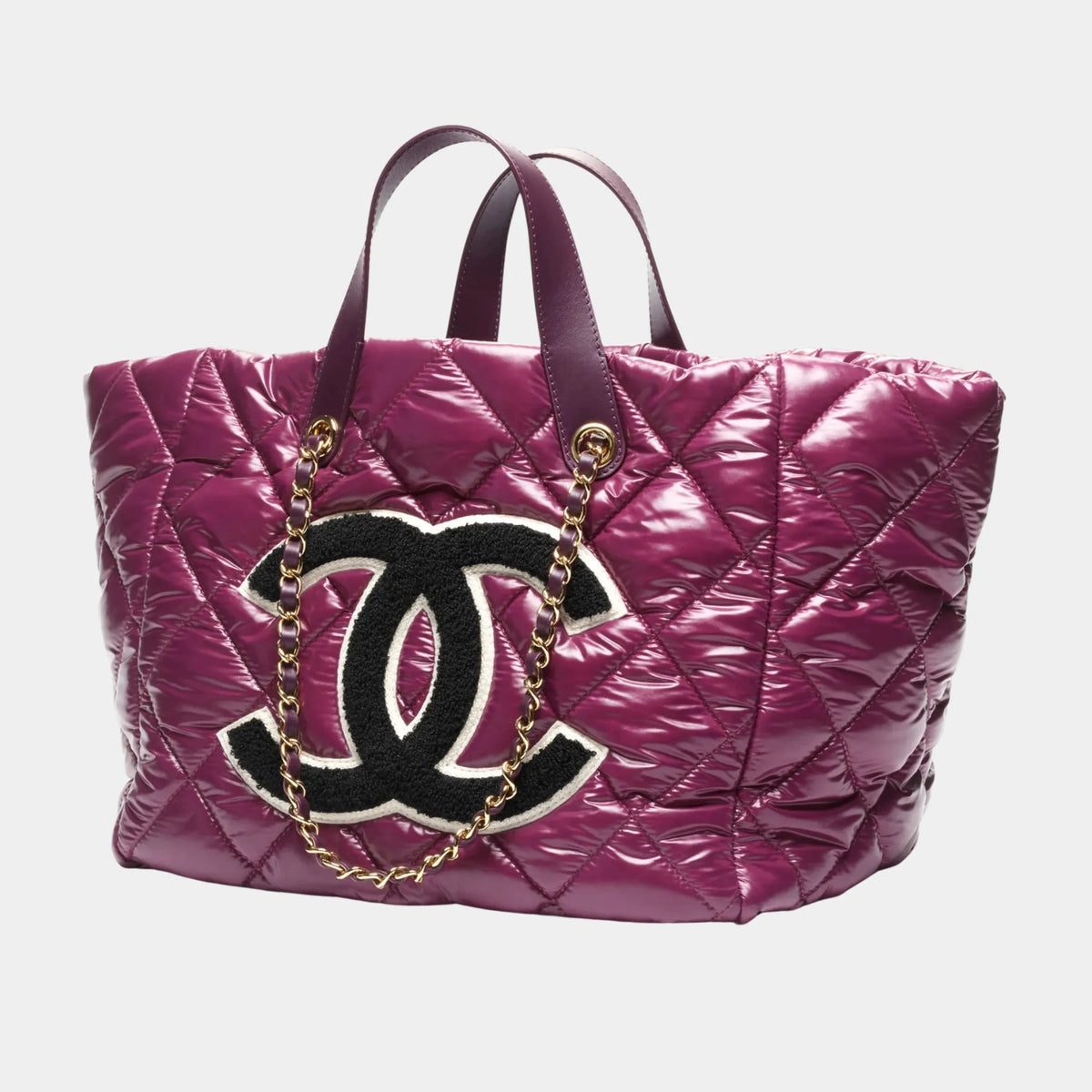 Tote Nylon Wool & Metal