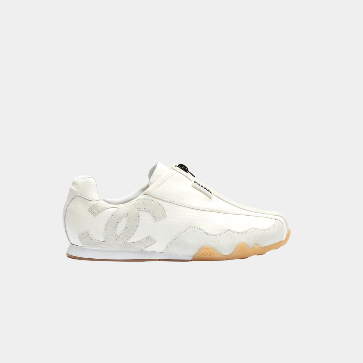 Chanel Trainers Calfskin &amp; Suede Calfskin White
