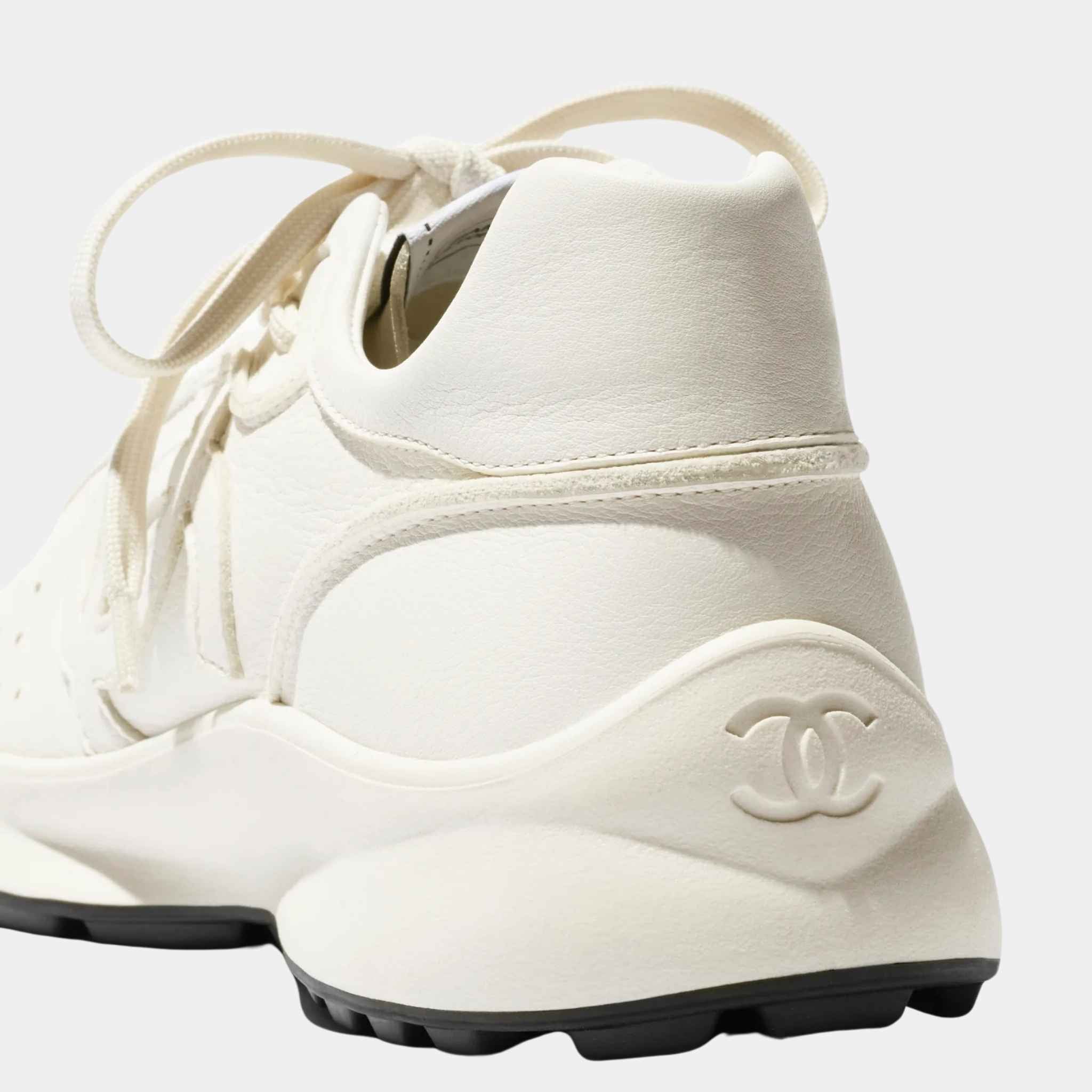 Chanel Trainers Calfskin White, Backend