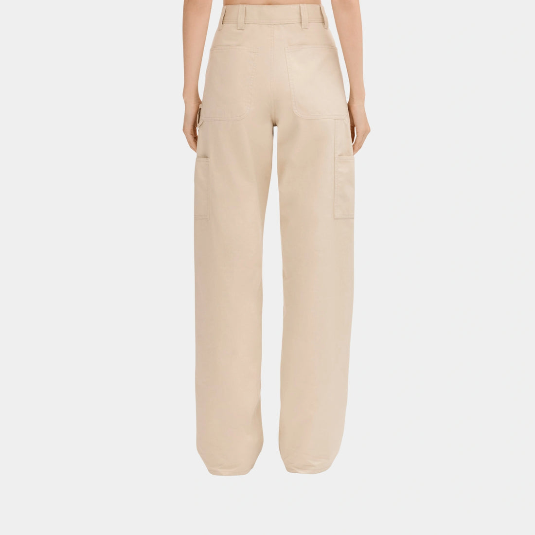 Chanel Trousers in Gabardine Beige, Back