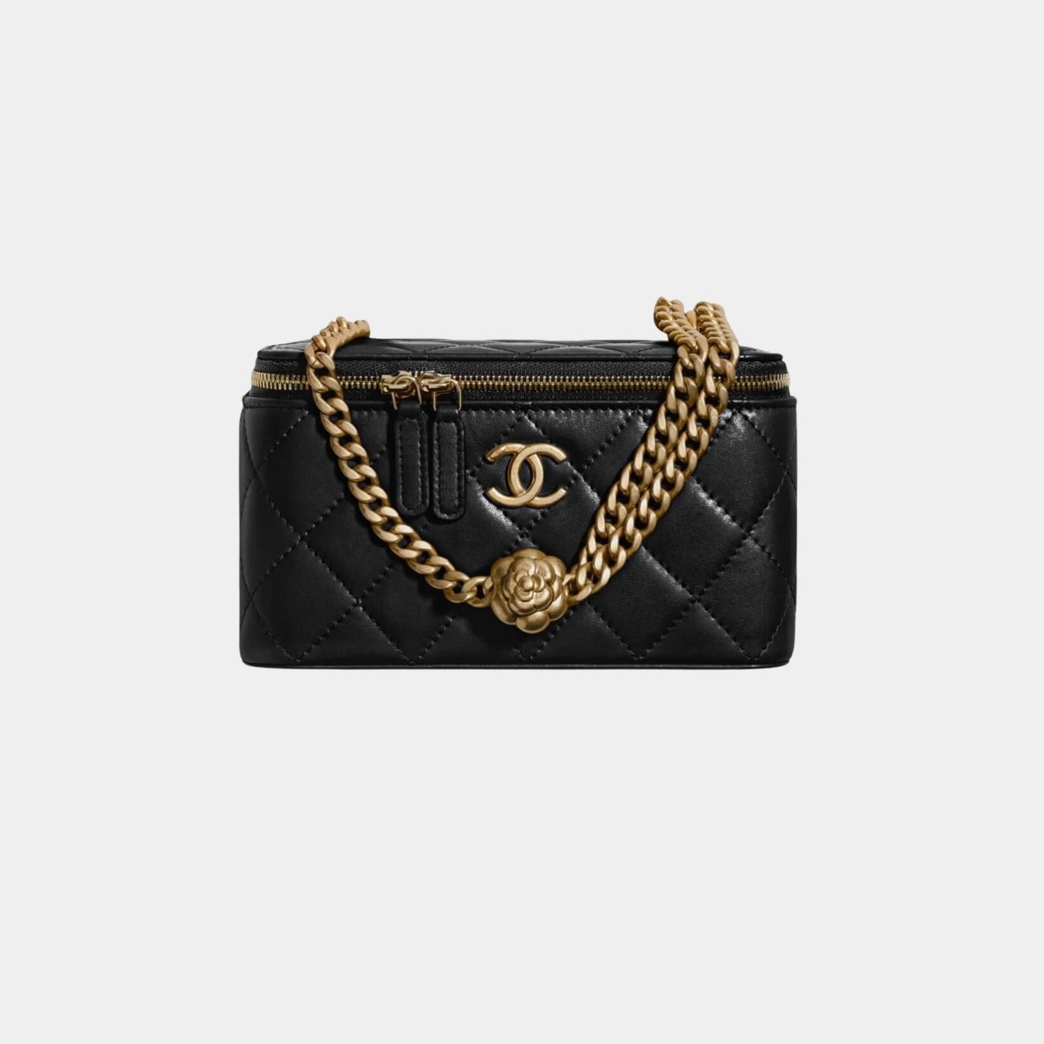 Chanel Vanity with Chain in Lambskin, Black
