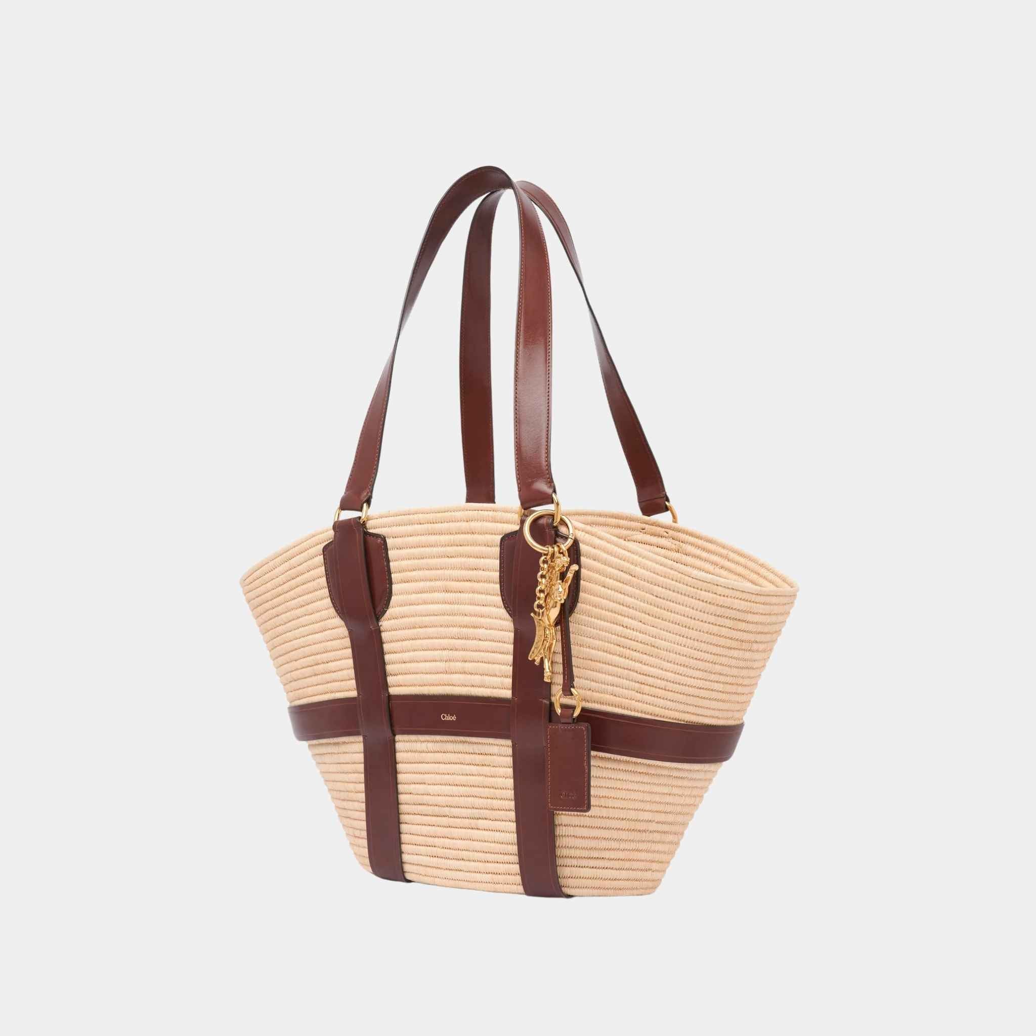 Chloe Large Kerala 25 Basket in Raffia, Side