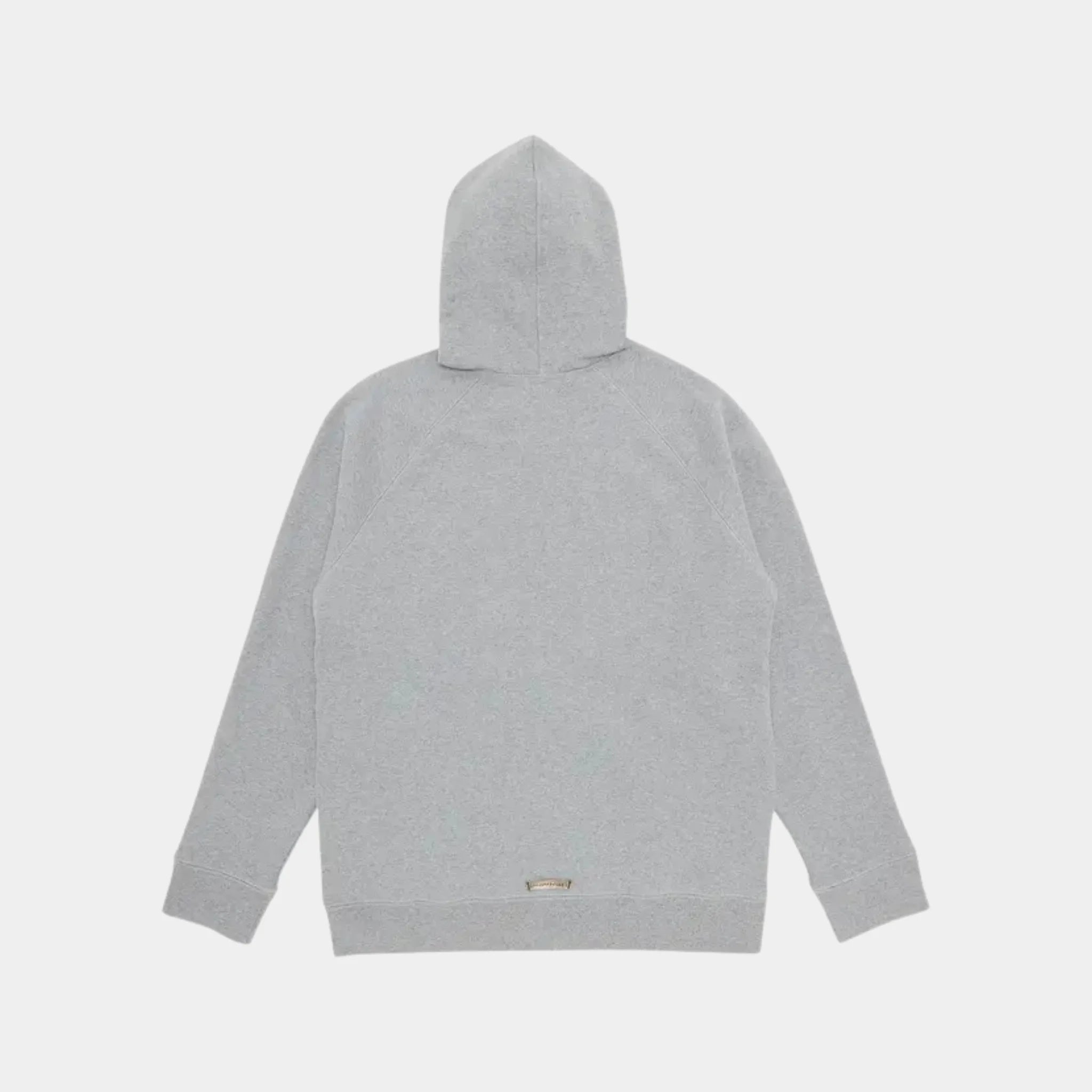 Chrome Hearts Leather Cross Logo Hoodie, Grey, Back
