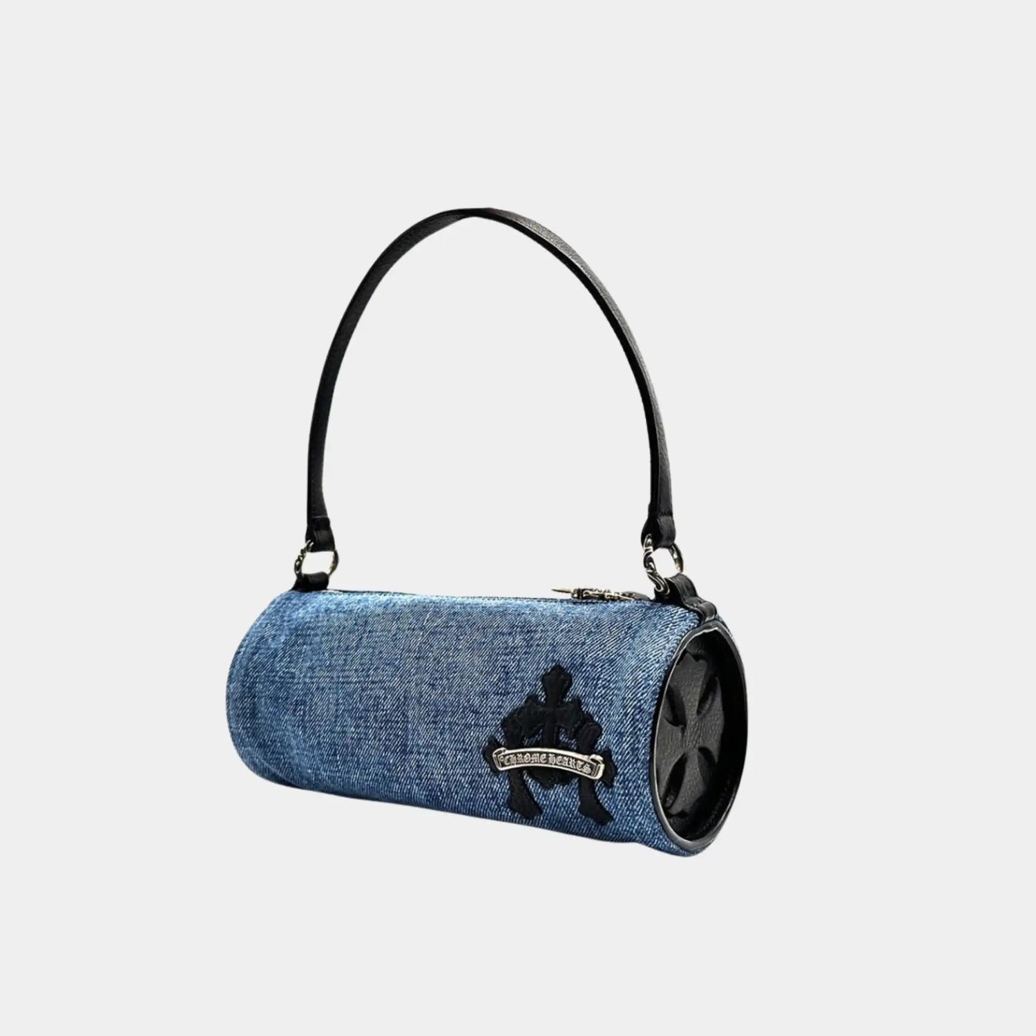 Chrome Hearts Mini JoJo Bag in Denim &amp; Black, Side