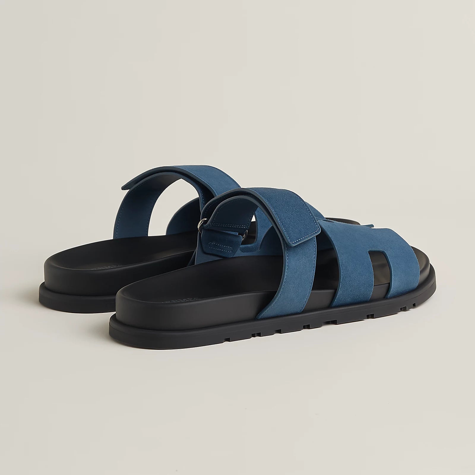 Chypre Suede Sandal - Bleu Turquin