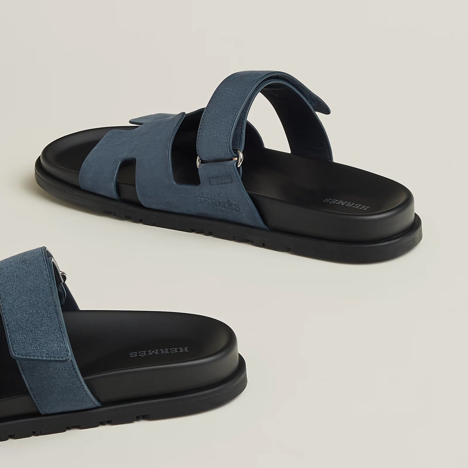 Chypre Sandal - Bleu Celeste Suede
