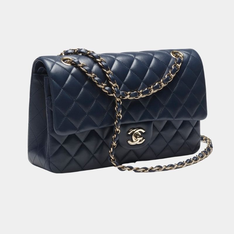 Classic 11.12 Handbag, Cruise 2024/25, Navy Blue, Side View