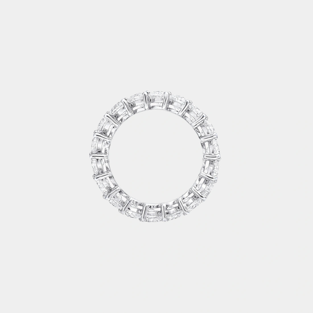 Classic Graff Heart Shape Diamond Wedding Band, Front