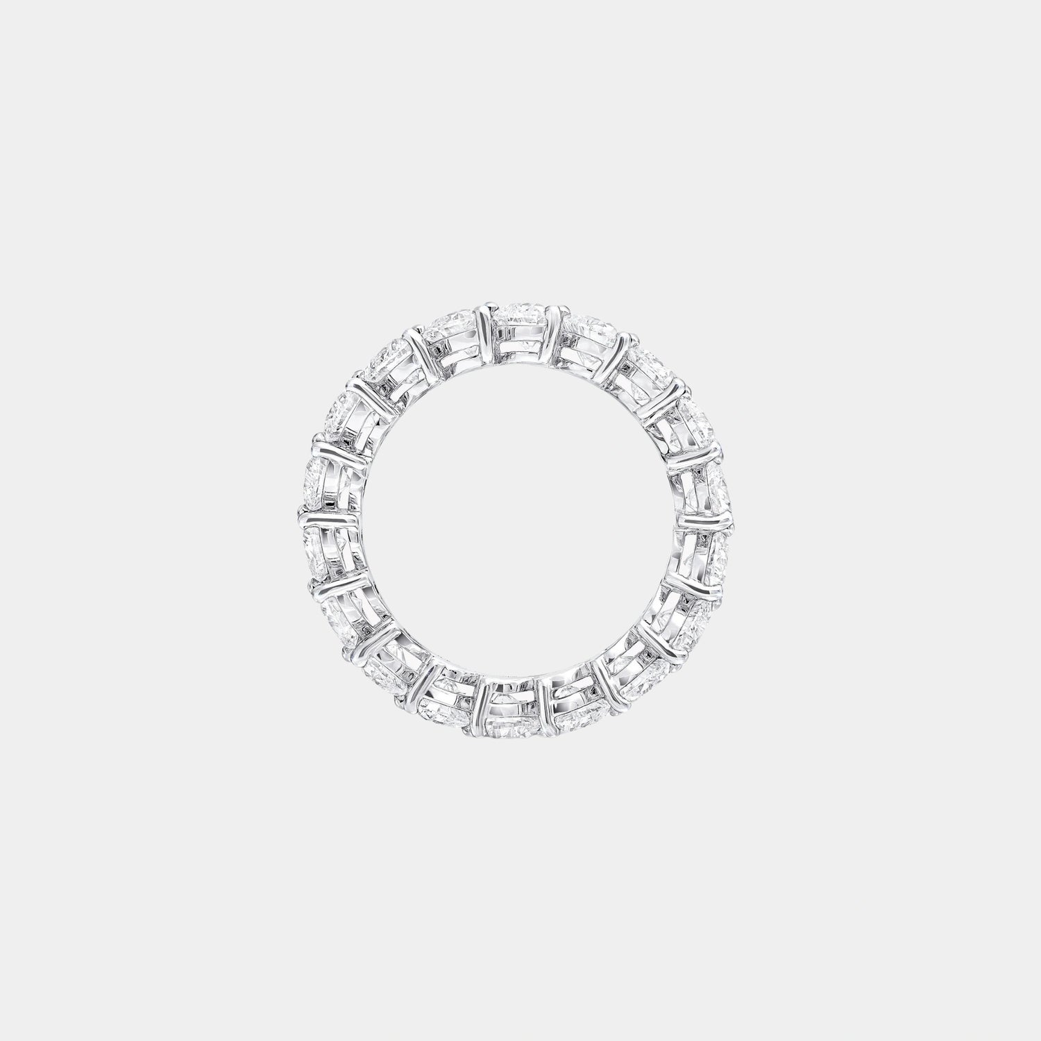 Classic Graff Heart Shape Diamond Wedding Band, Front