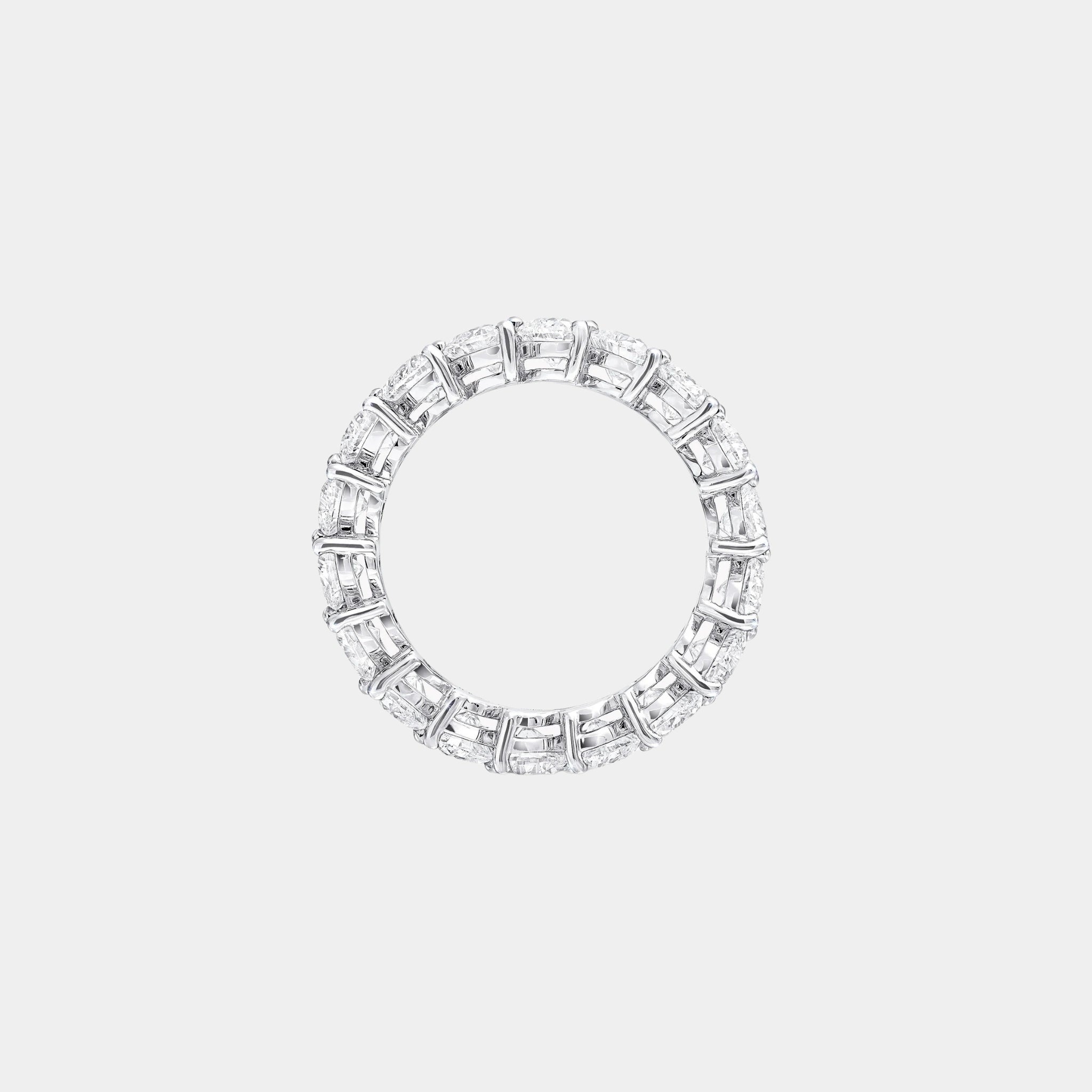 Classic Graff Heart Shape Diamond Wedding Band, Front