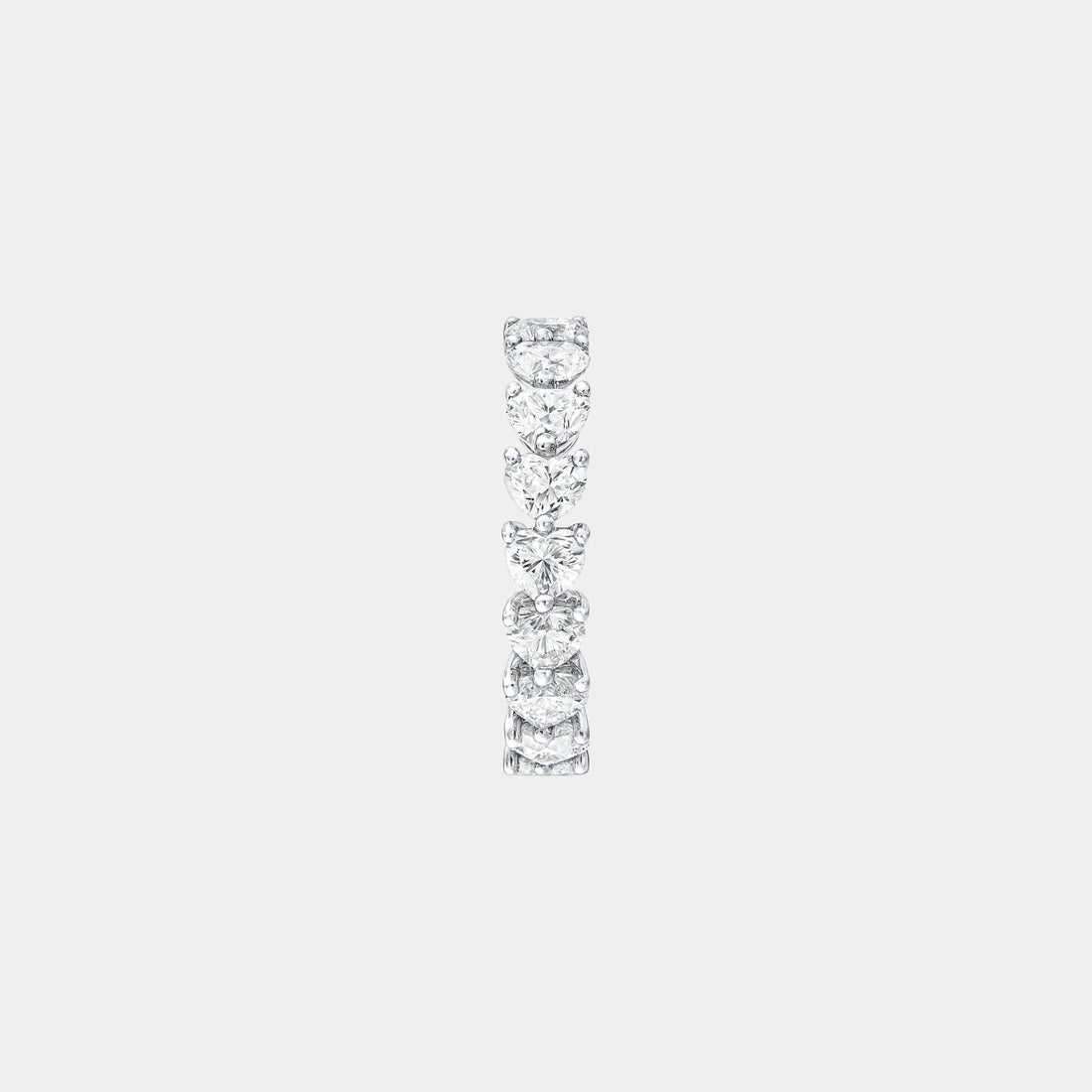 Classic Graff Heart Shape Diamond Wedding Band, Side