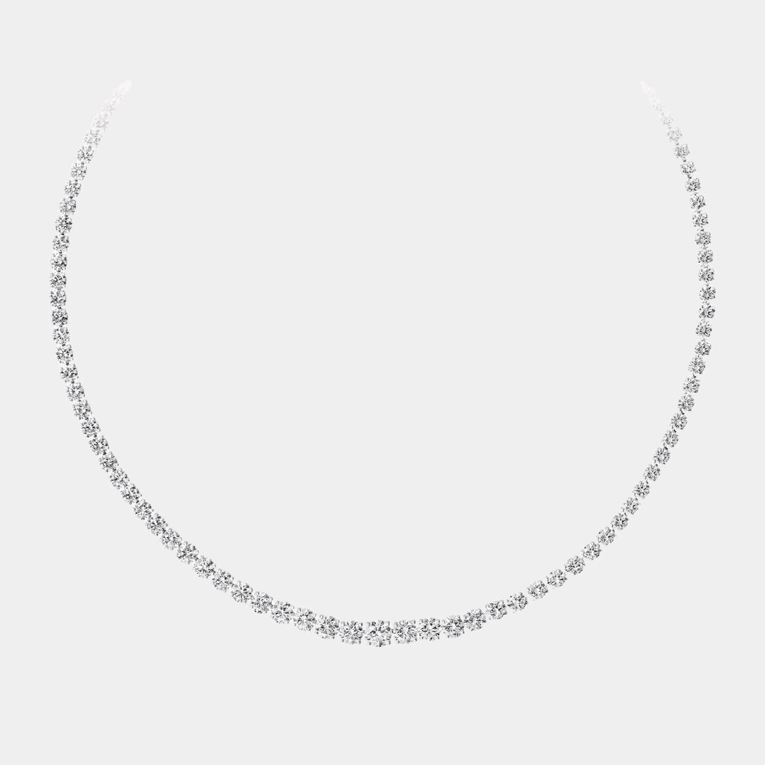 Classic Graff Round Diamond Necklace, Front
