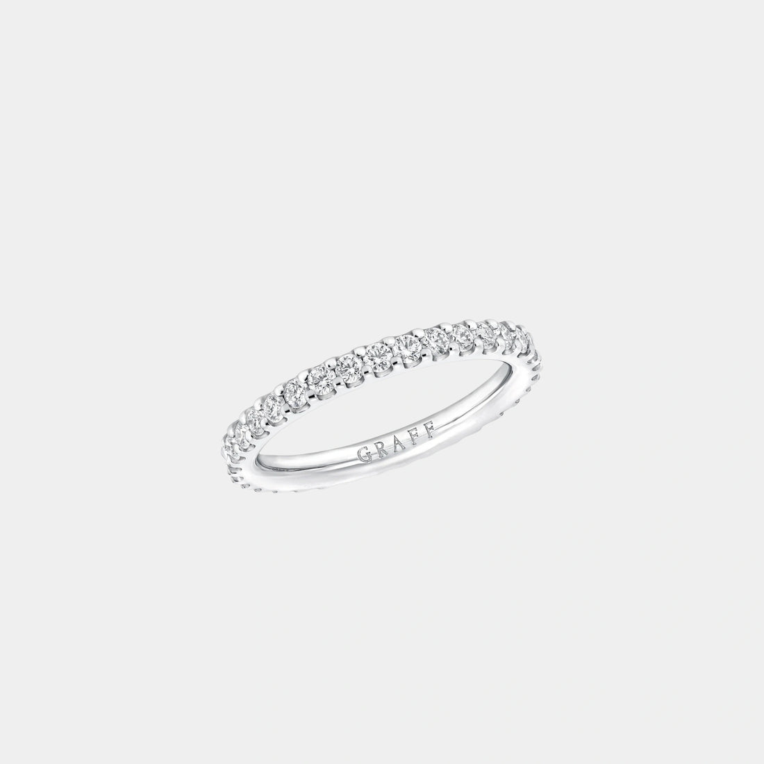 Classic Graff Round Diamond Wedding Band, Top