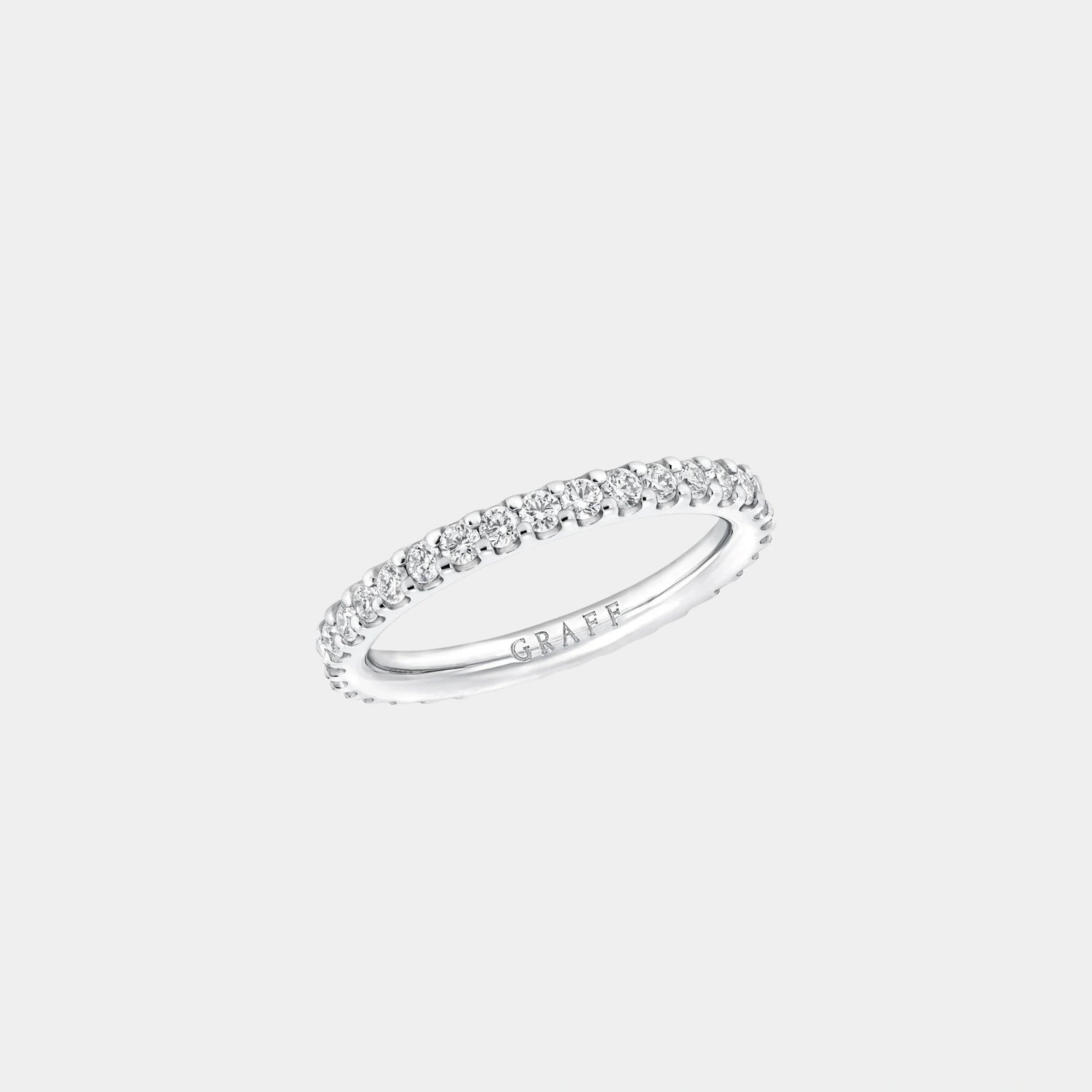 Classic Graff Round Diamond Wedding Band, Top