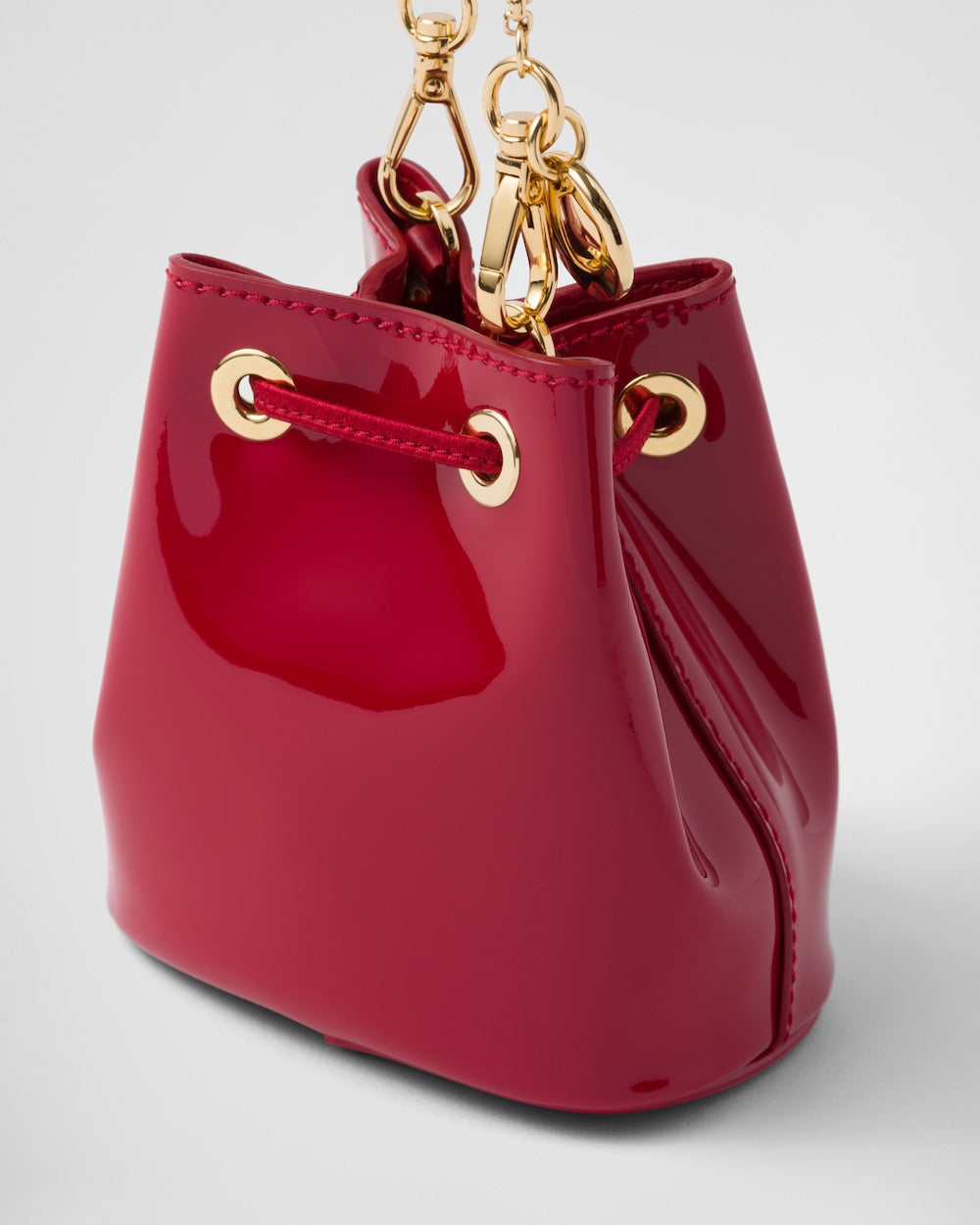 Patent leather mini-pouch