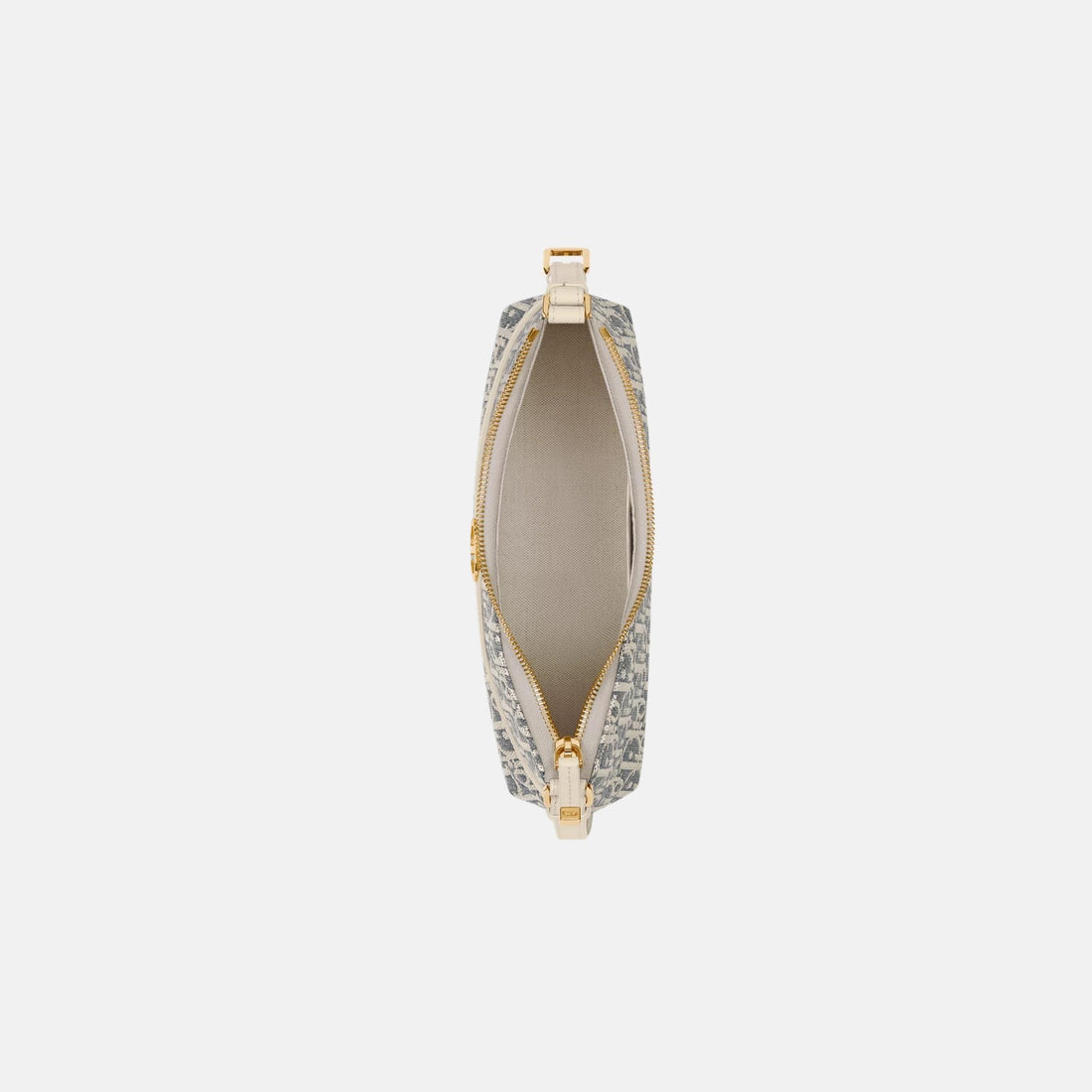 حقيبة ديور 30 مونتين Cigale الصغيرة بتصميم Dior Oblique من شامبراي وجلد العجل، من الداخل