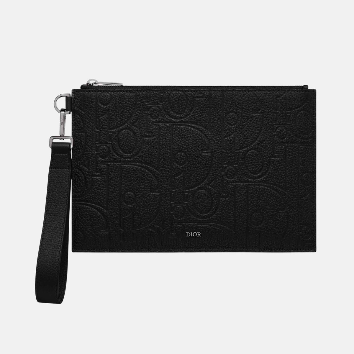 حقيبة A5 باللون الأسود من Dior Gravity جلد وعجل محبب أسود