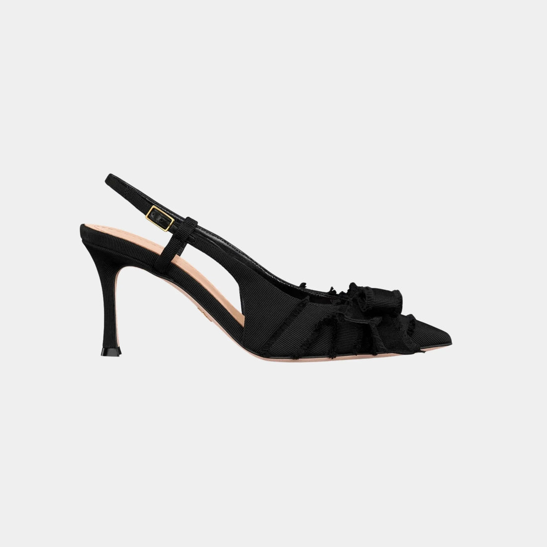 Adiorable Slingback Pump Fringed Grosgrain