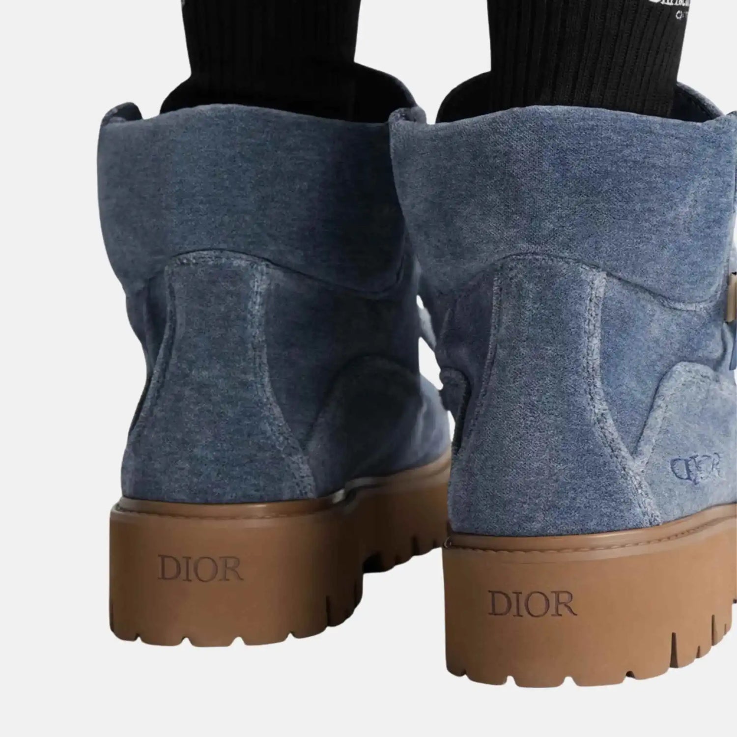 Dior Ankle Boot DIOR &amp; LEWIS HAMILTON – Limited Edition Blue denim, Rear