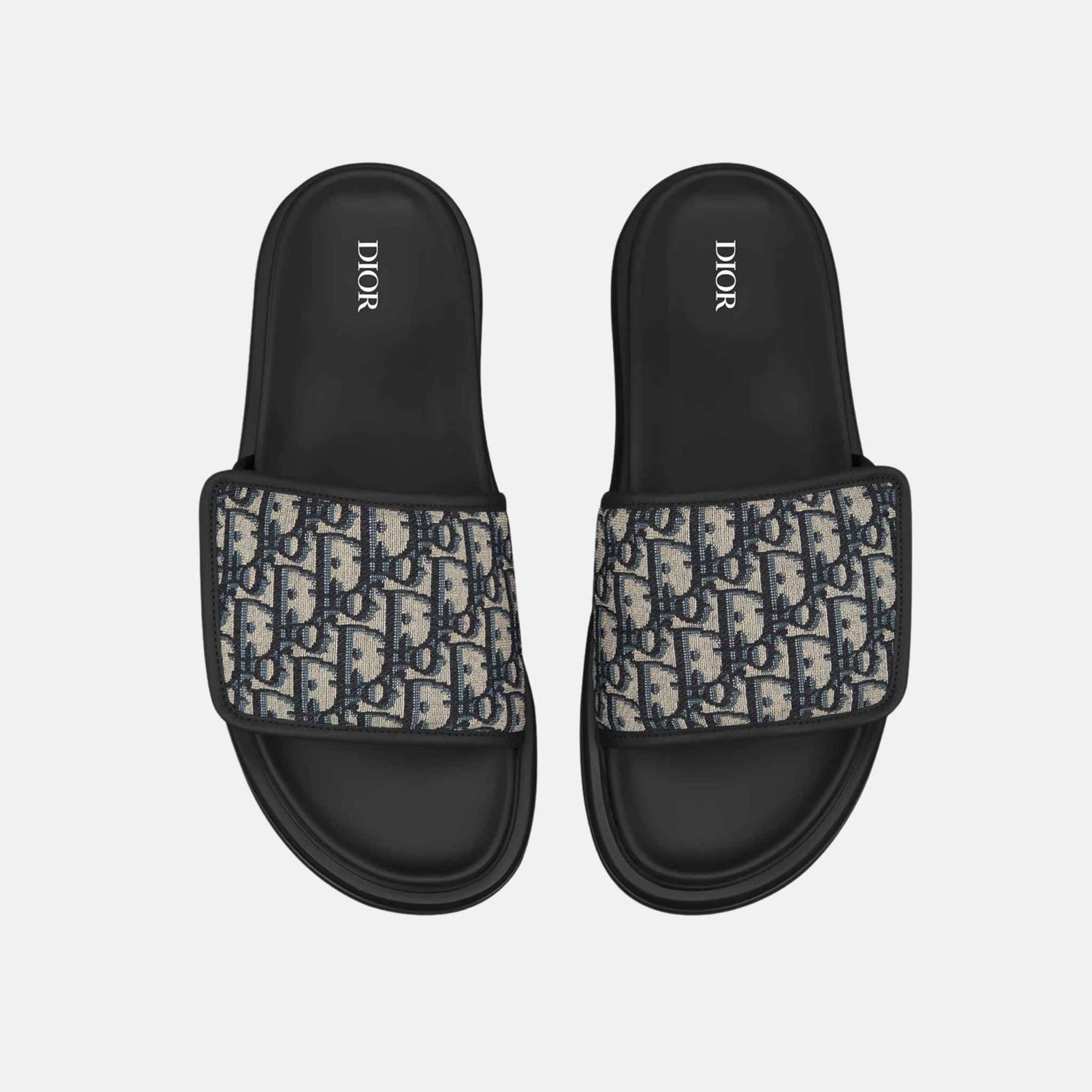 Dior Aqua Sandal In Dior Oblique Jacquard, Beige, Top