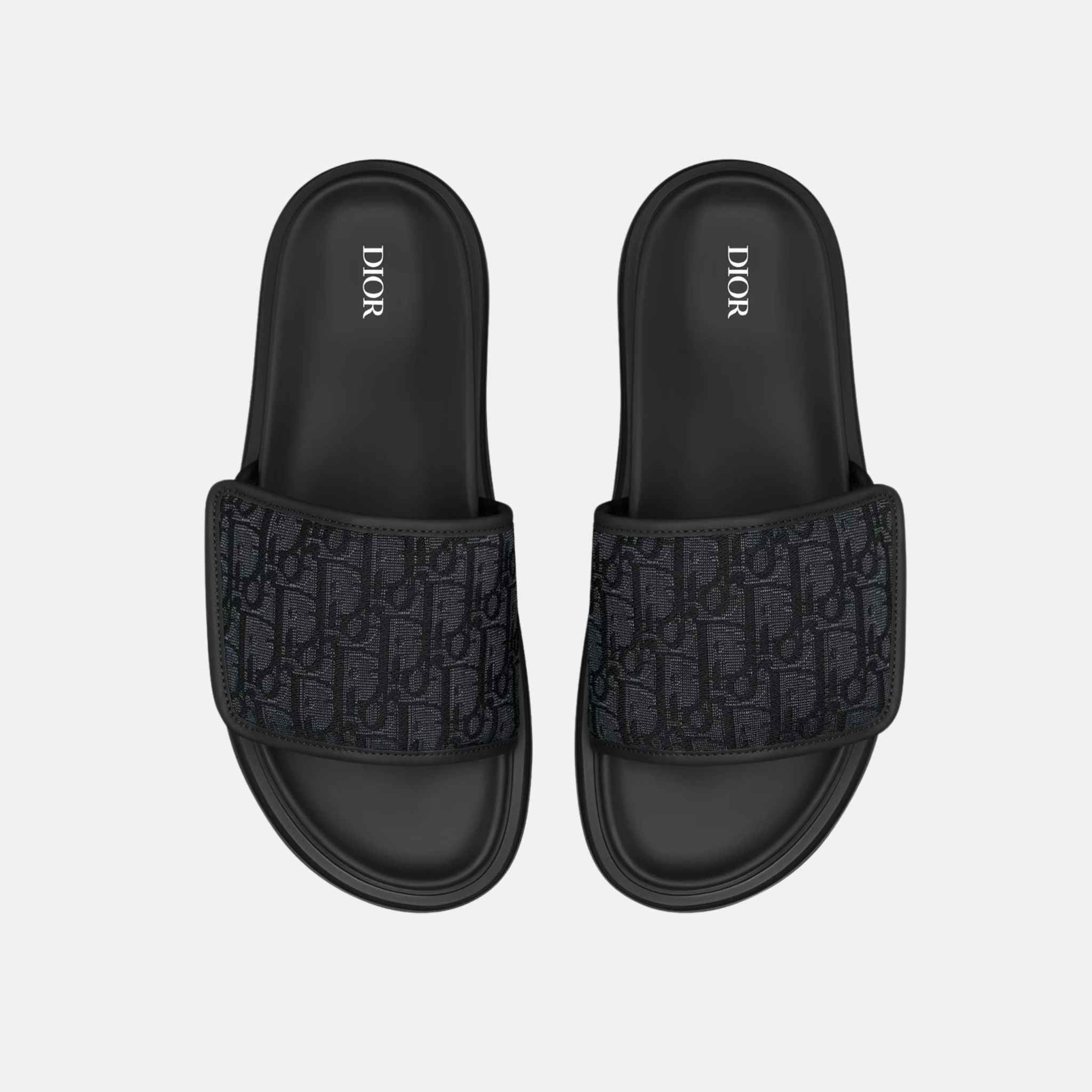 Dior Aqua Sandal In Dior Oblique Jacquard, Black, Top