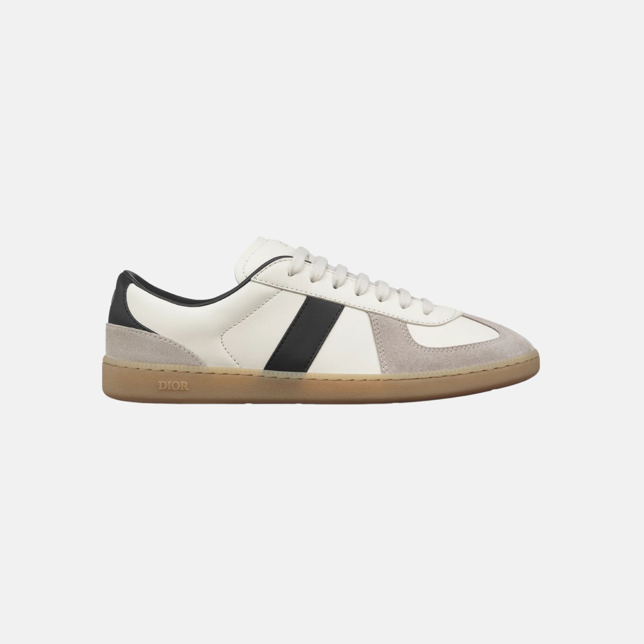 Dior B01 Matchpoint Sneaker In Smooth Calfskin With Suede, Black, Side