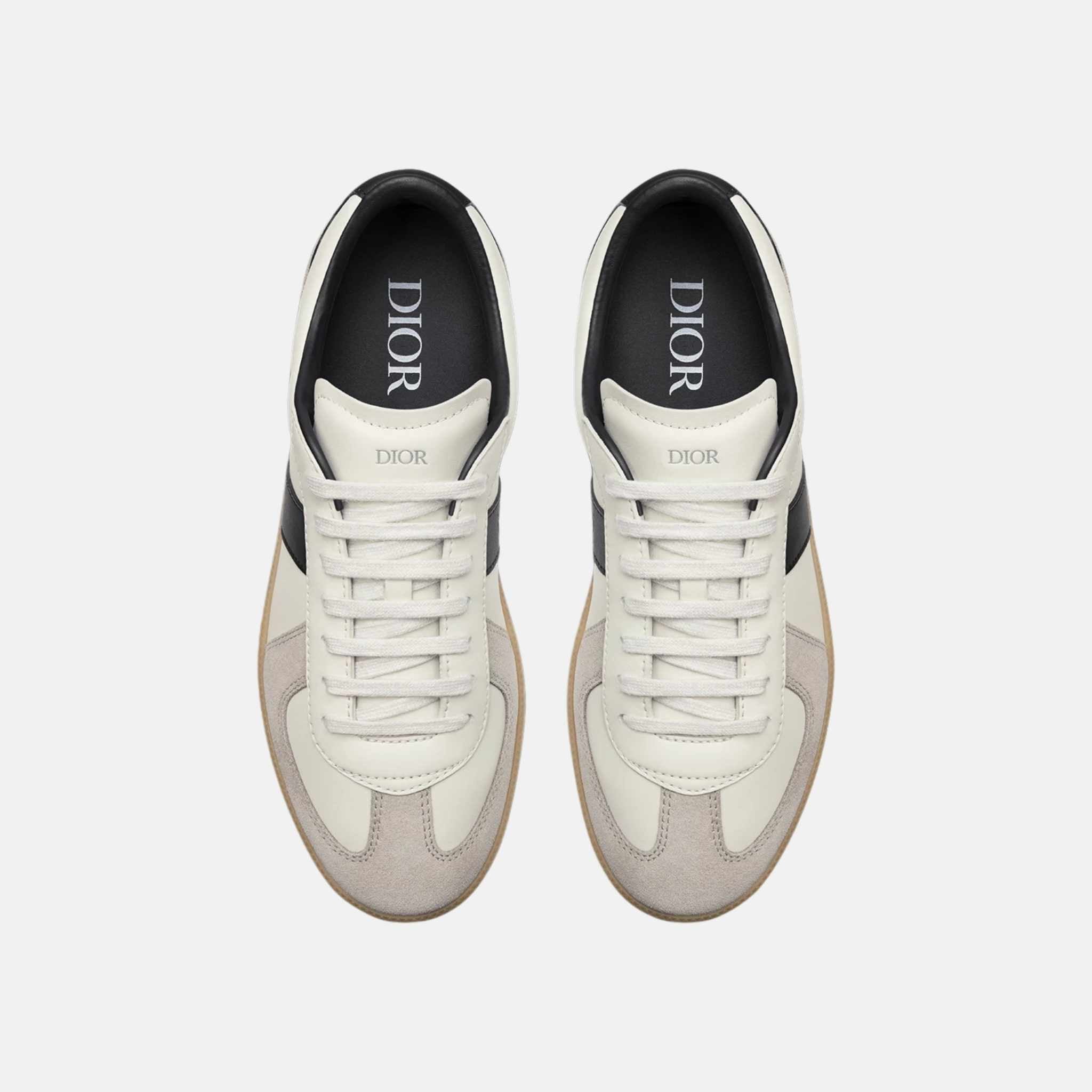 Dior B01 Matchpoint Sneaker In Smooth Calfskin With Suede, Black, Top