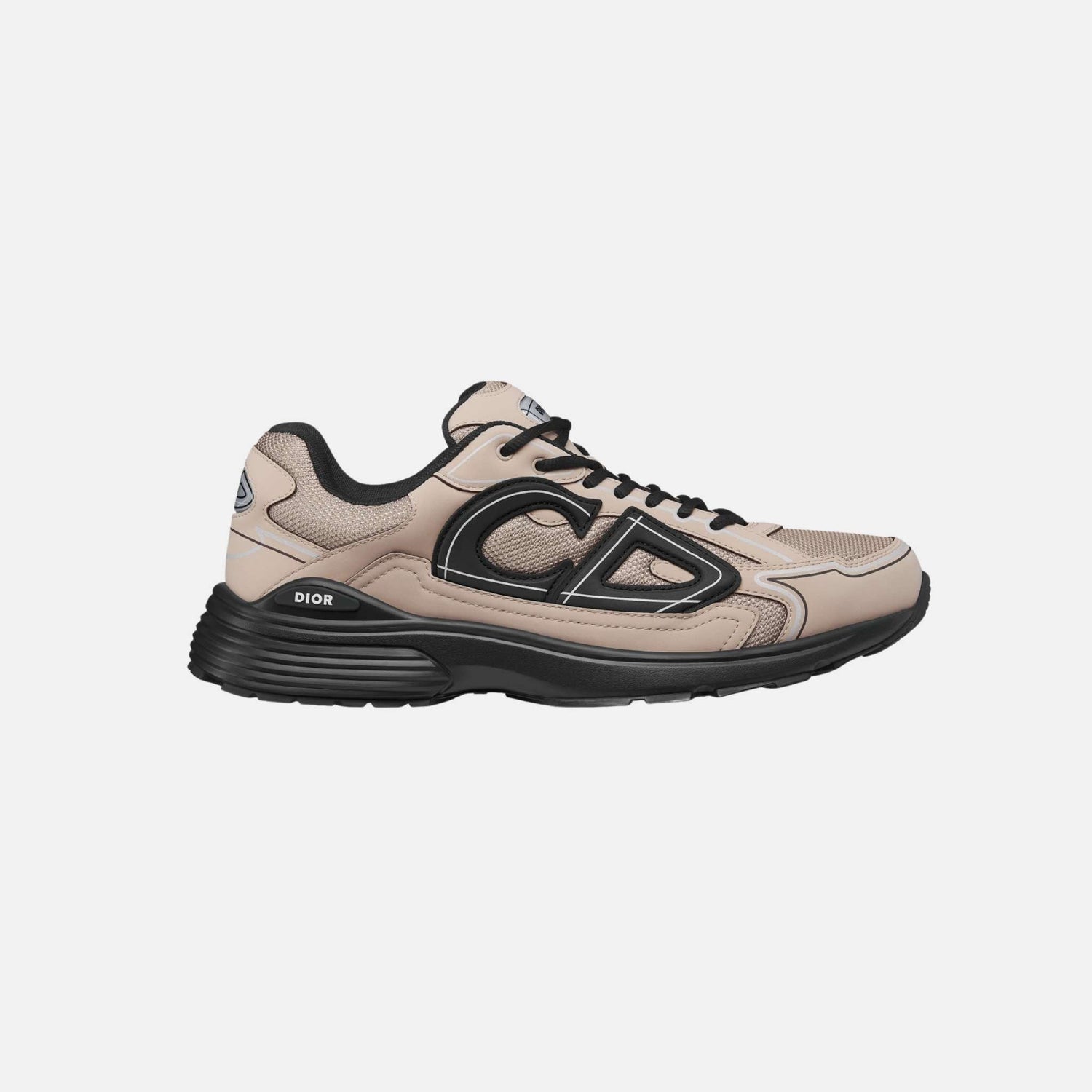 Dior B30 Countdown Sneaker In Mesh And Technical Fabric, Beige, Side