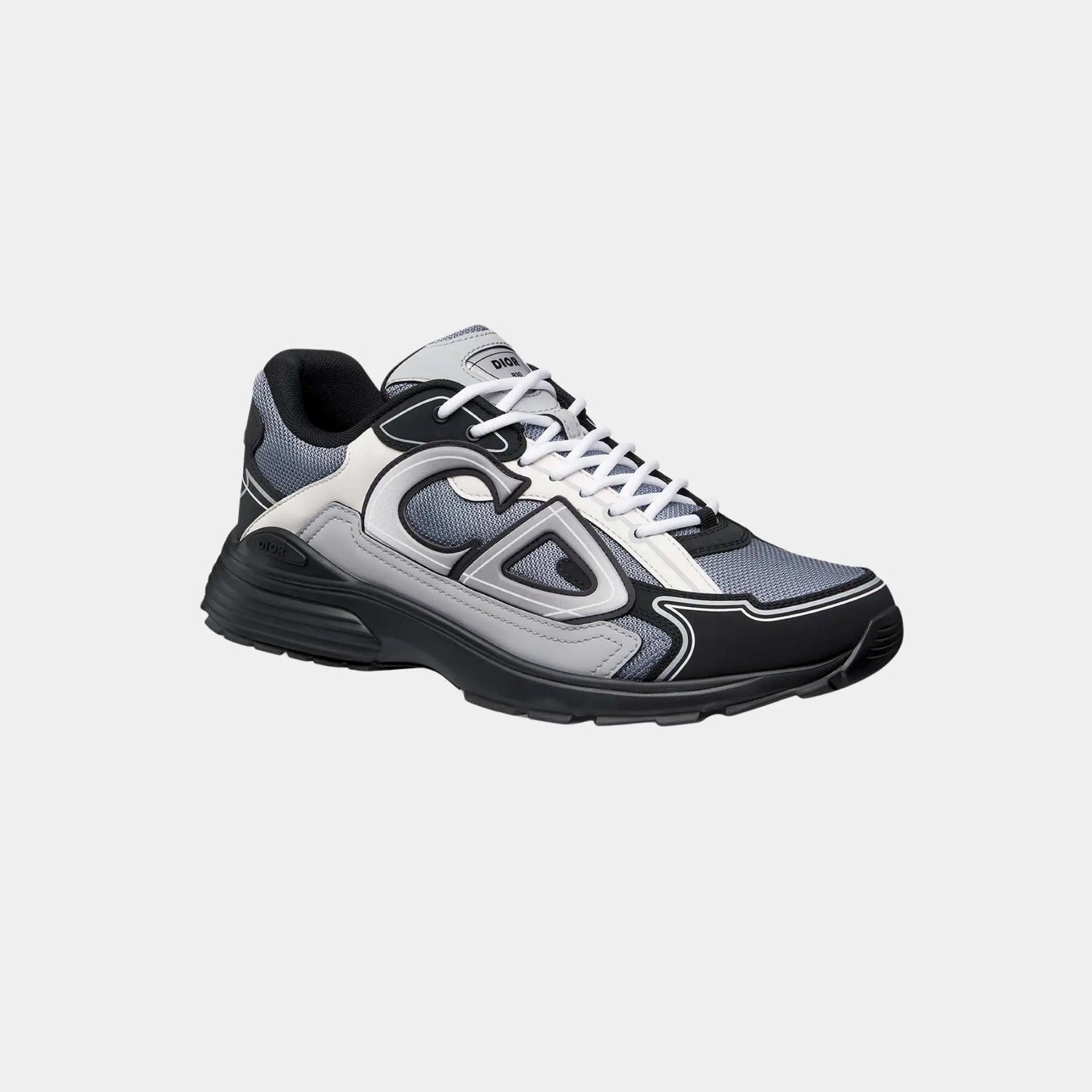 Dior B30 Countdown Sneaker Technical Mesh and Fabric, Gray, Front