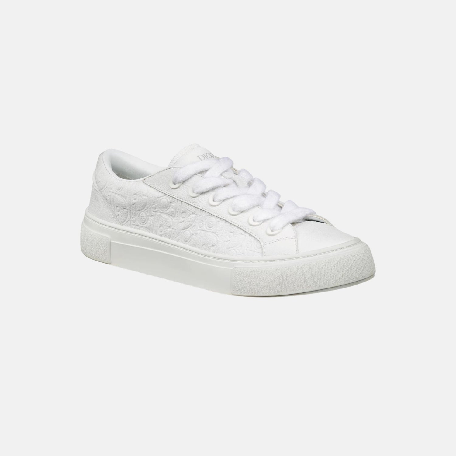 Dior B33 Spin Sneaker In Grained Calfskin And Dior Gravity Leather, White, Front