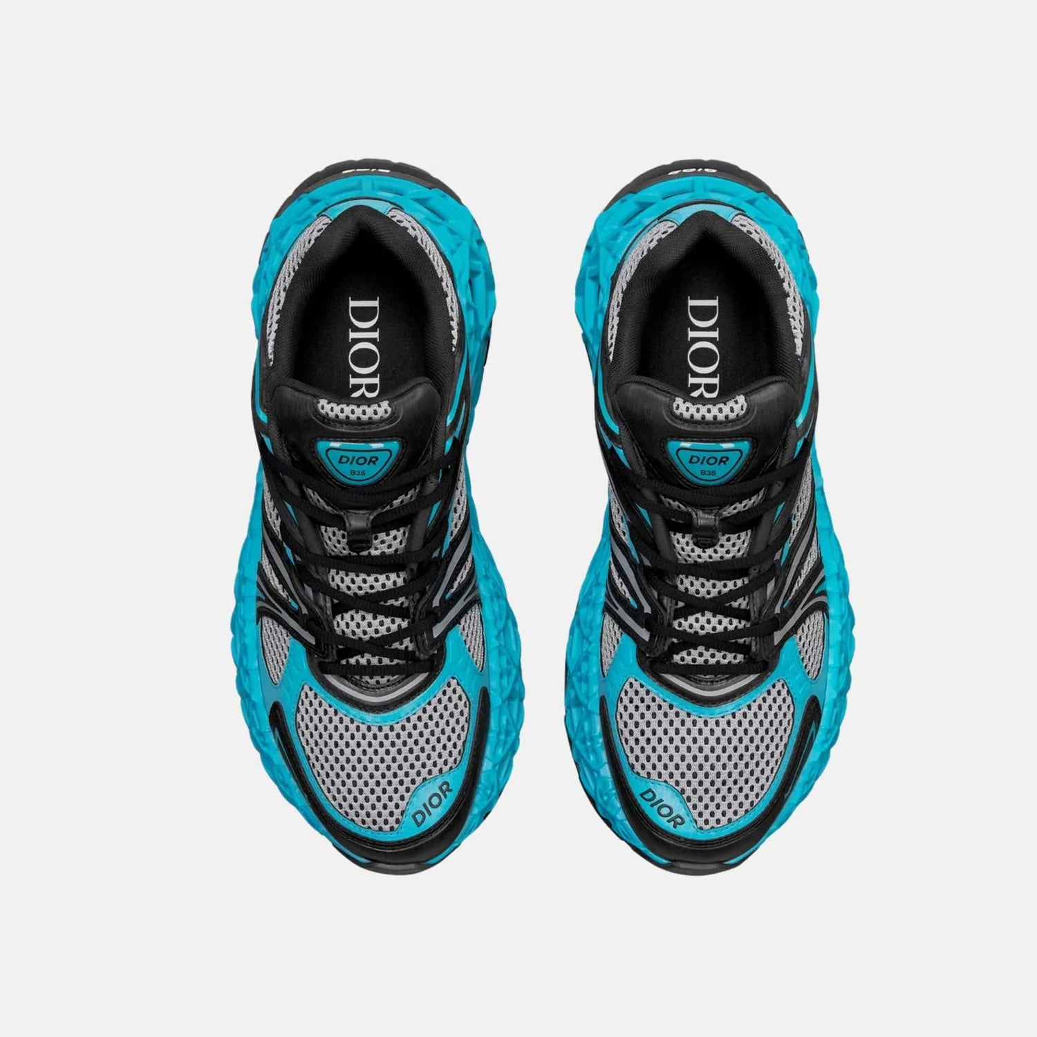 a Dior B35 NXXT Sneaker Limited And Numbered Edition, Neon Blue, Top