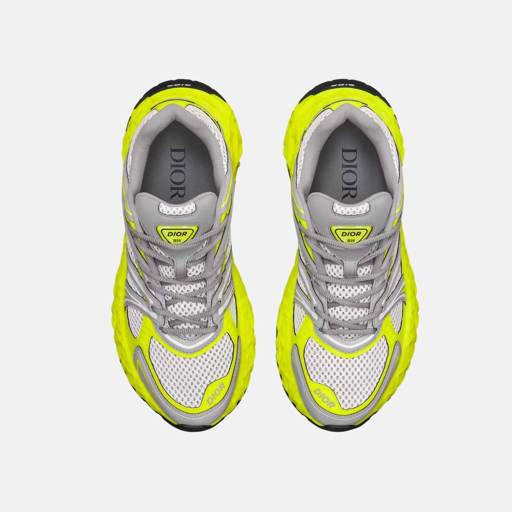  Dior B35 NXXT Sneaker Limited And Numbered Edition, Neon Yellow, Top