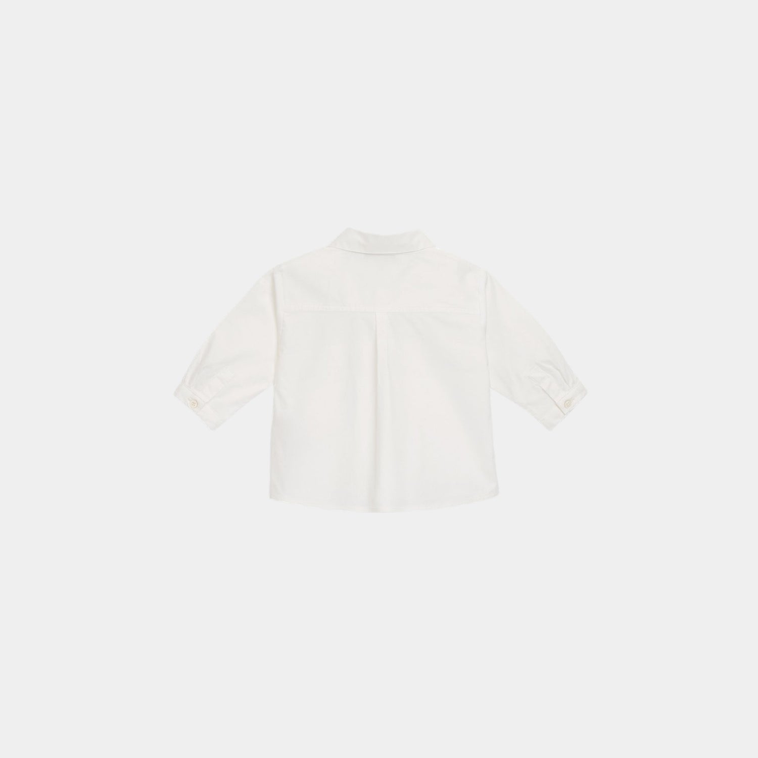 Dior Baby Shirt Ivory Cotton Poplin, Back