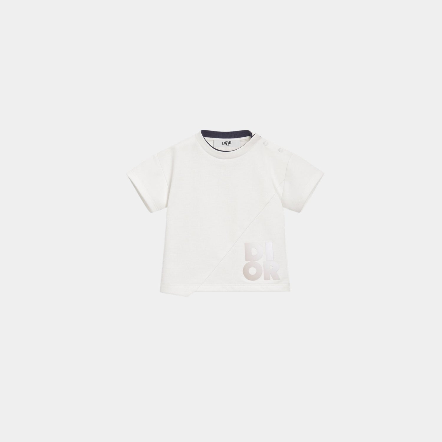 Dior Baby T-Shirt Ivory Cotton Jersey, Front